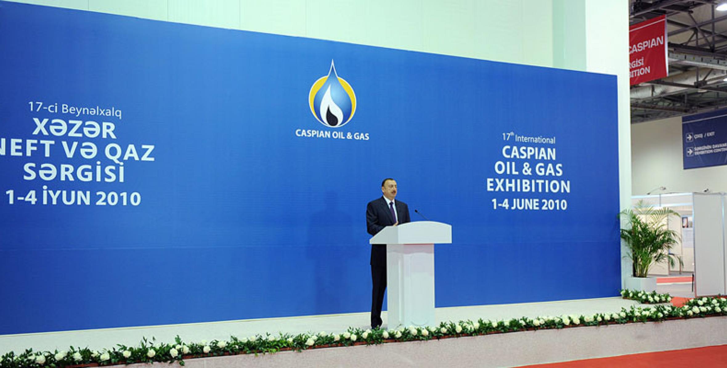 Ilham Aliyev participated at the opening ceremony of the International Caspian Oil & Gas Exhibition and Conference