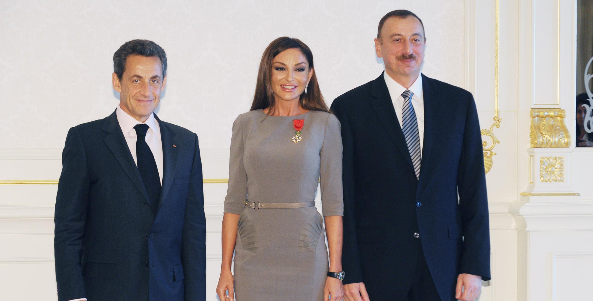 A ceremony to award Mehriban Aliyeva with the Order of the French Legion of Honor Officer was held