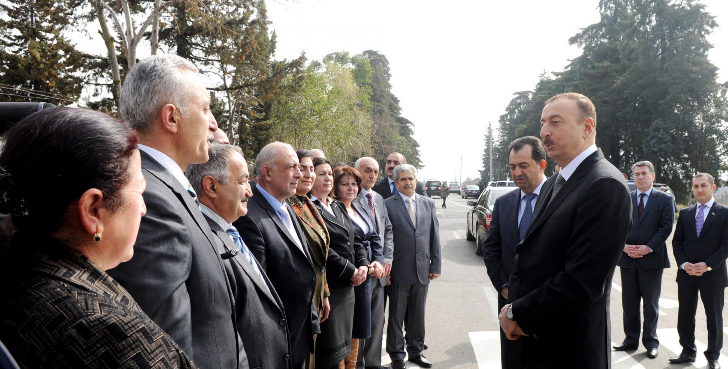 Ilham Aliyev attended the opening of the Kijaba-Ojakaran and Kijaba-Gajimarda road in Astara