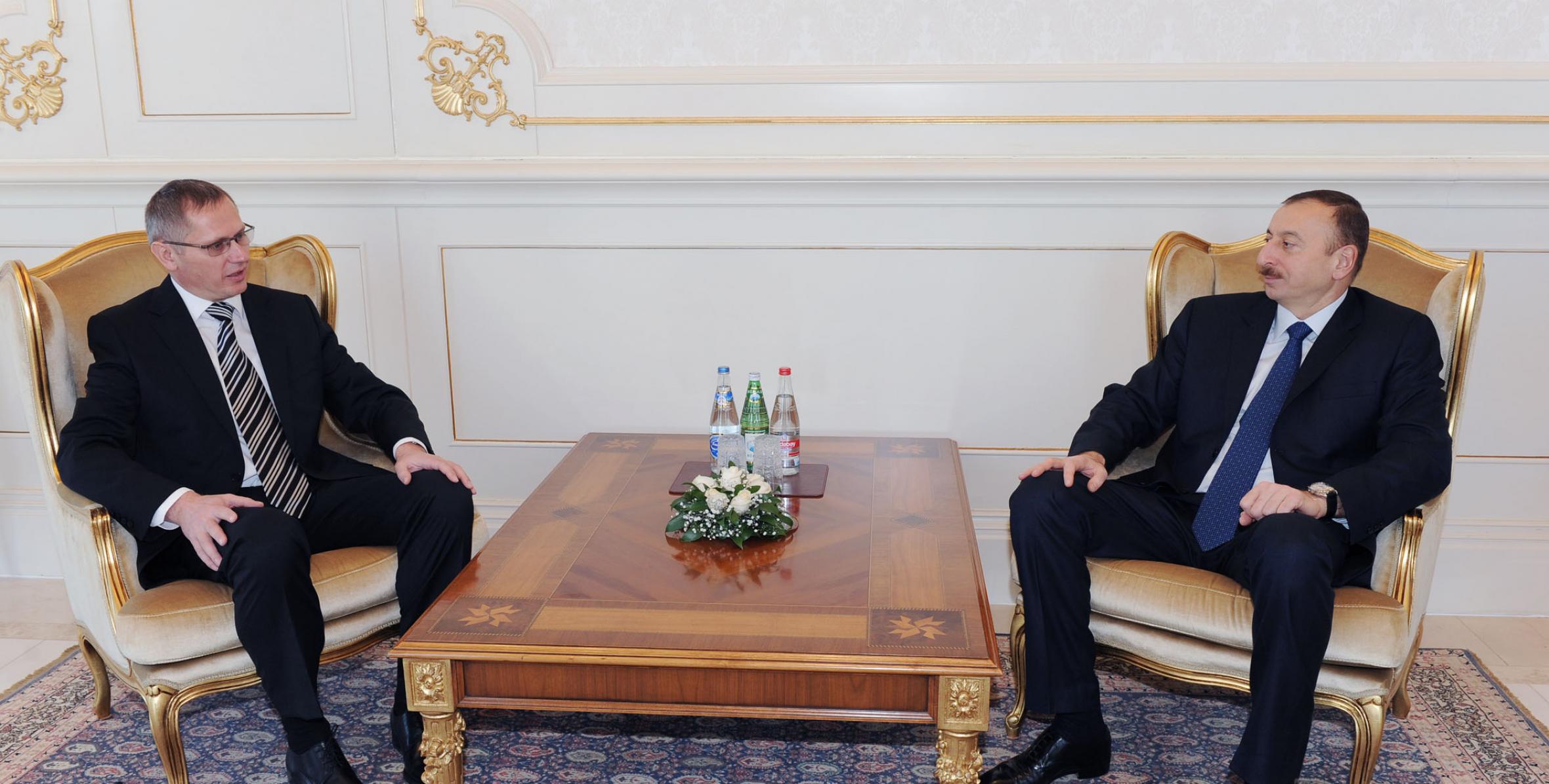 Ilham Aliyev accepted the credentials of the Ambassador of Croatia to Azerbaijan, Mr. Drazen Hrastic