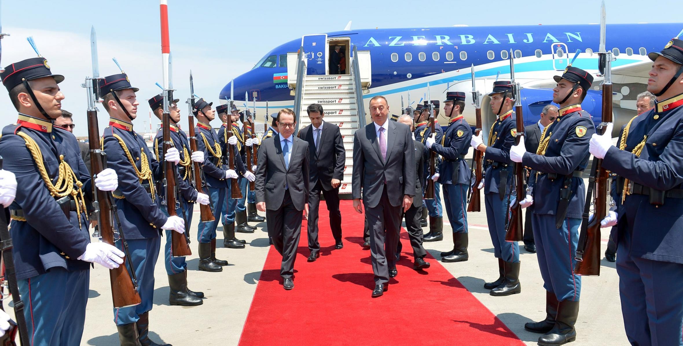 Ilham Aliyev arrived in Greece on a state visit
