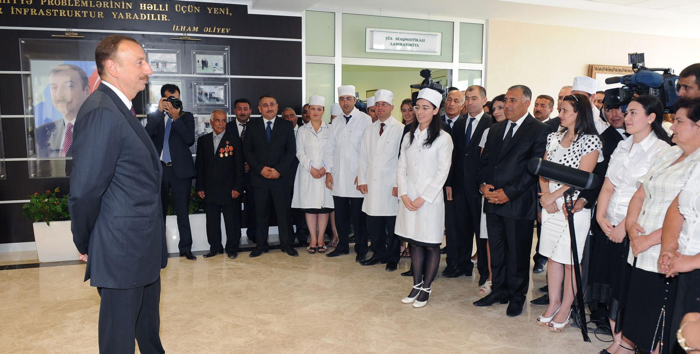 Speech by Ilham Aliyev at the opening of the medical diagnostic center in Khizi District