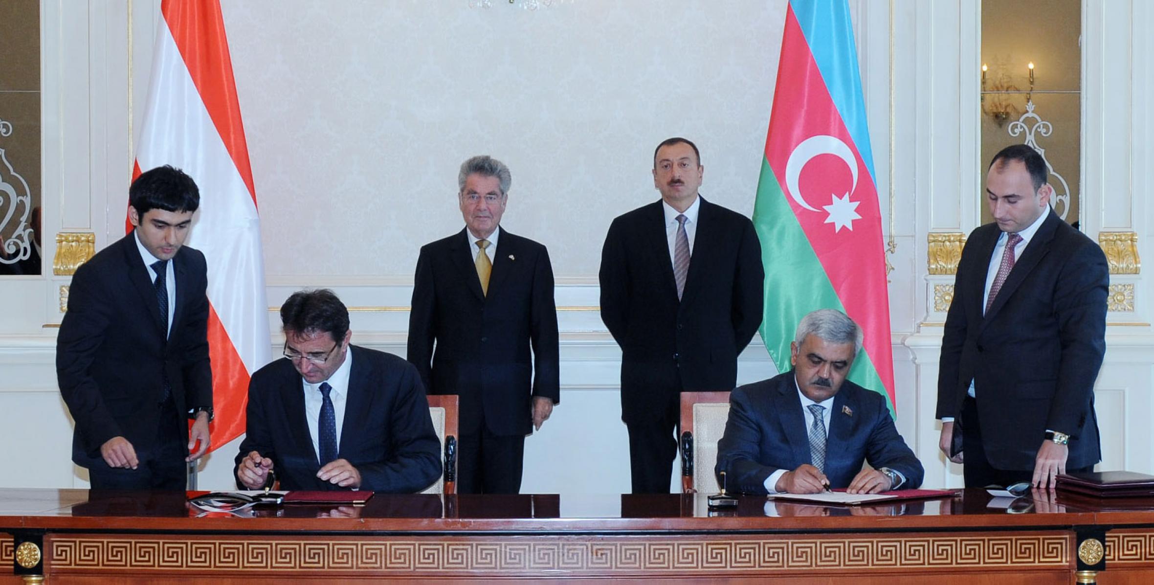 Состоялась церемония подписания азербайджано-австрийских документов