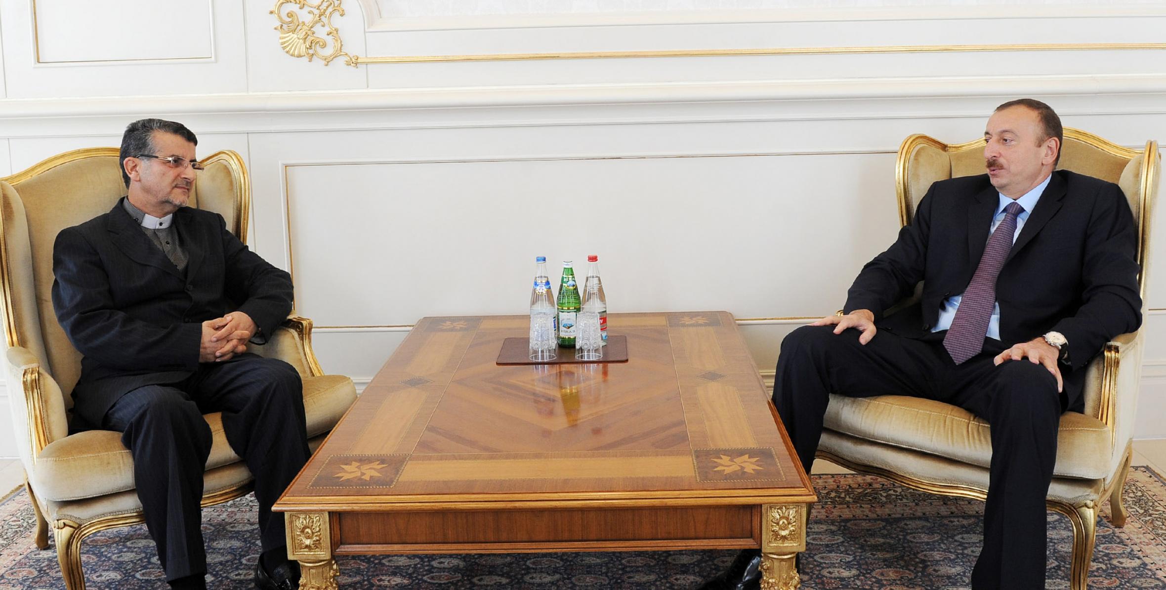 Ilham Aliyev received the outgoing Iranian Ambassador at the end of his diplomatic mission in Azerbaijan