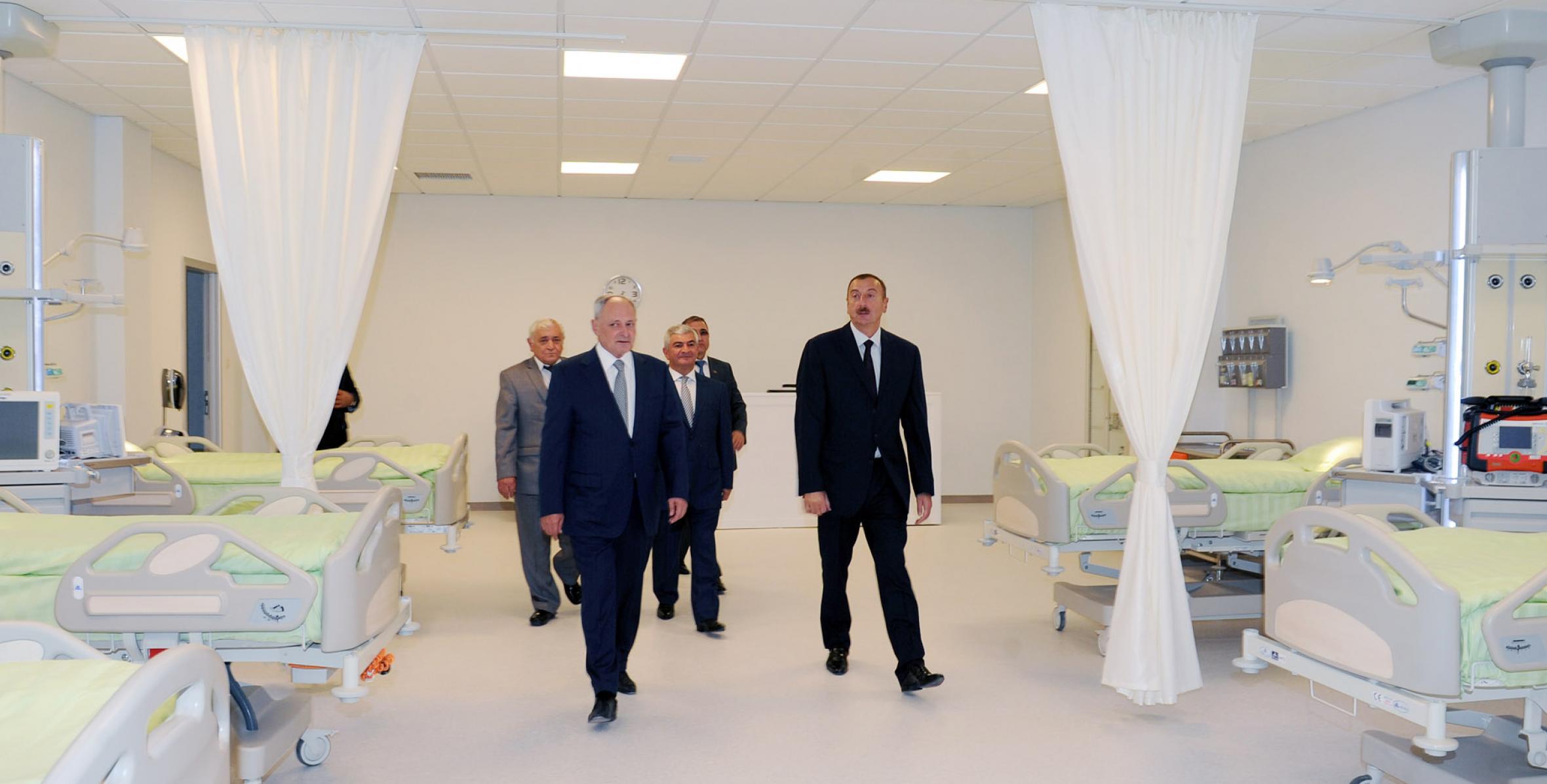 Ильхам Алиев принял участие в открытии Агджабединской центральной районной больницы