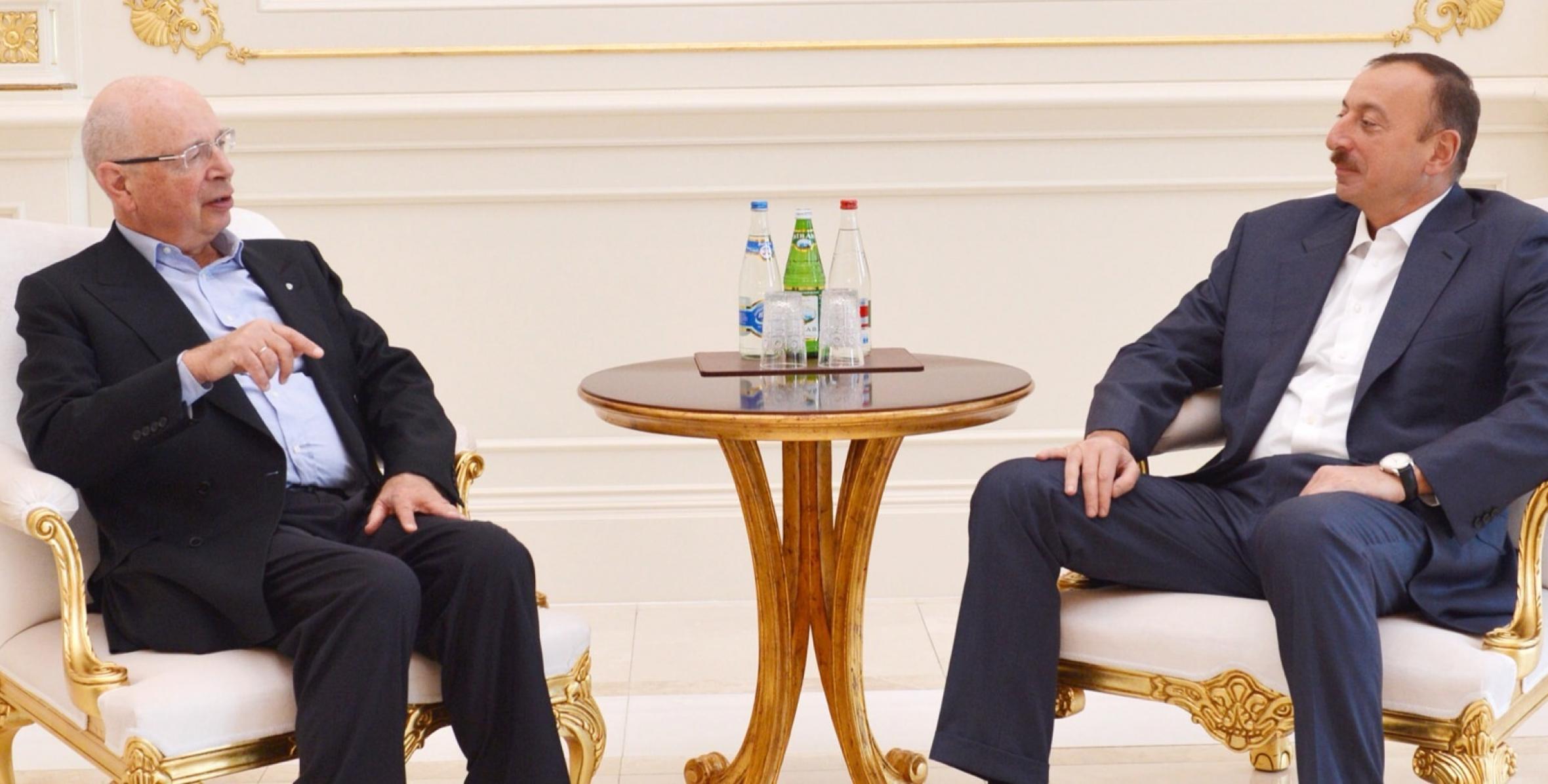 Ilham Aliyev received the founder and executive chairman of the Davos Economic Forum, Klaus Schwab