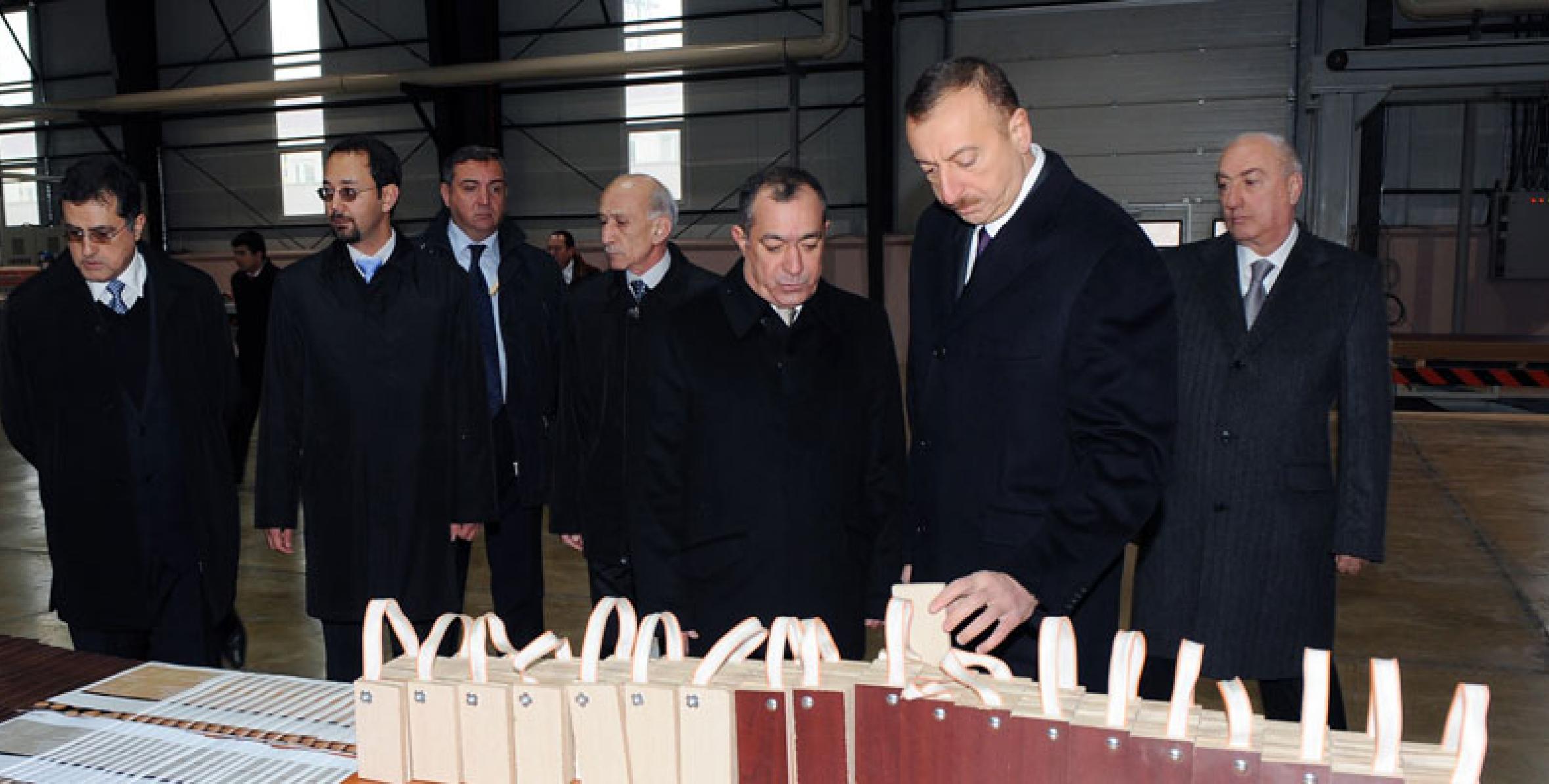 Ilham Aliyev attended the opening of AZMDF plant, built in the area of the Absheron region