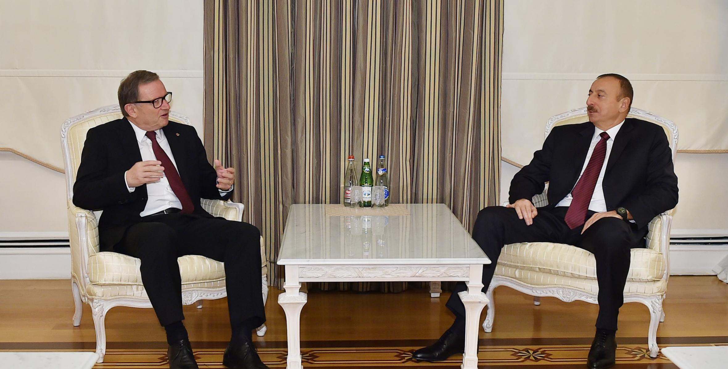 Ilham Aliyev received the Second President of the National Council of the Austrian Parliament