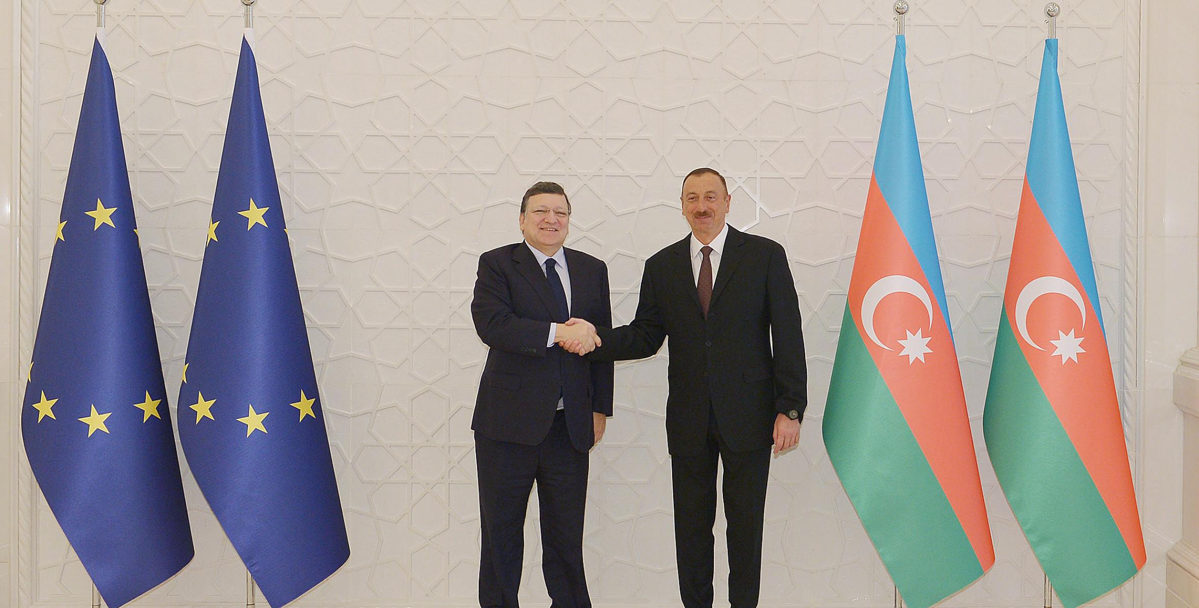 Ilham Aliyev held a one-on-one meeting with President of the European Commission Jose Manuel Barroso