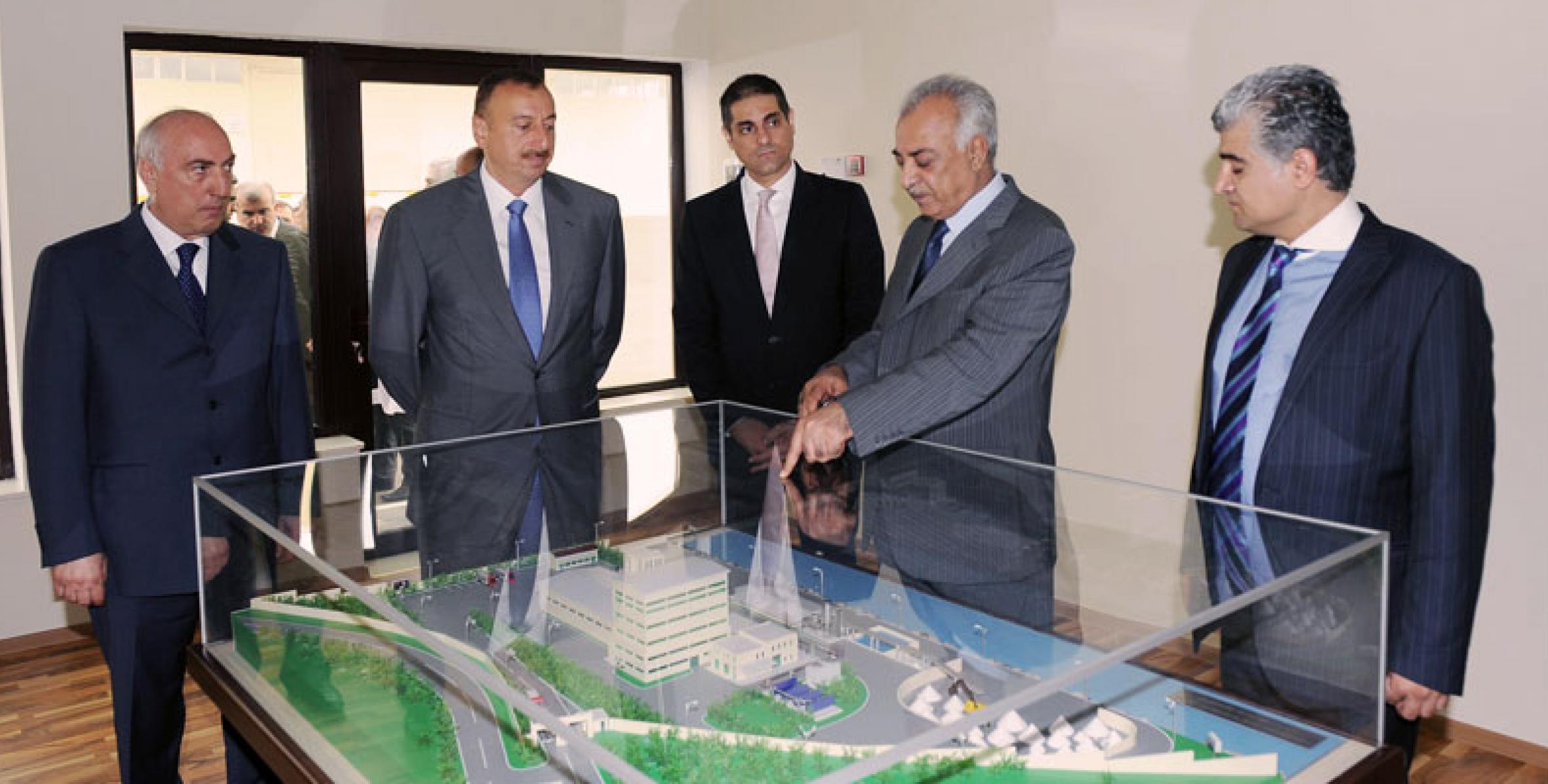 Ilham Aliyev attended the opening ceremony of Masazyr Salt Refinery