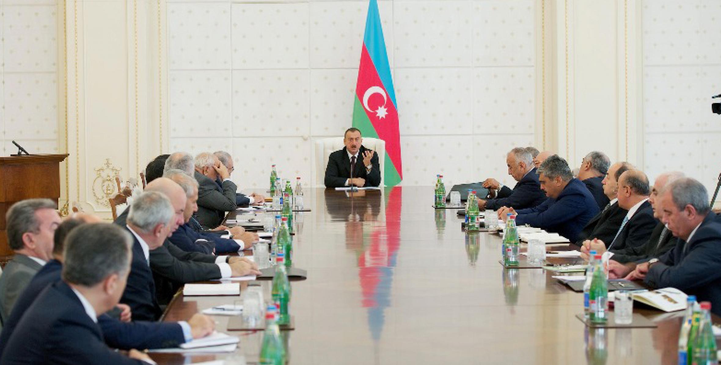 Заключительная речь Ильхама Алиева заседание Кабинета Министров