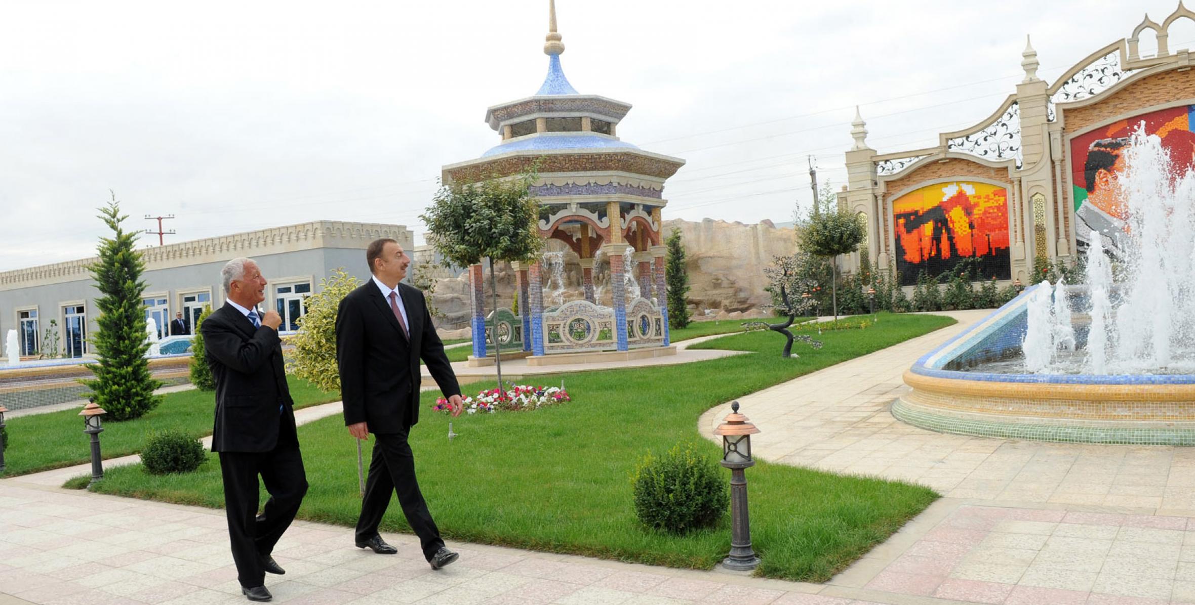 Ильхам Алиев ознакомился с условиями, созданными в величественном парке Гейдара Алиева в Хачмазе