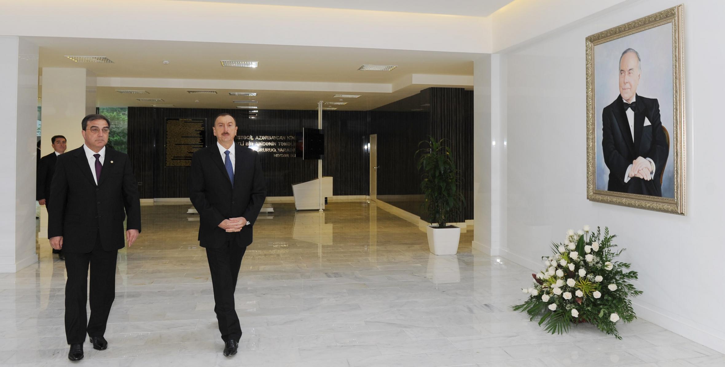 Ильхам Алиев принял участие в открытии Центра Гейдара Алиева в Мингячевире