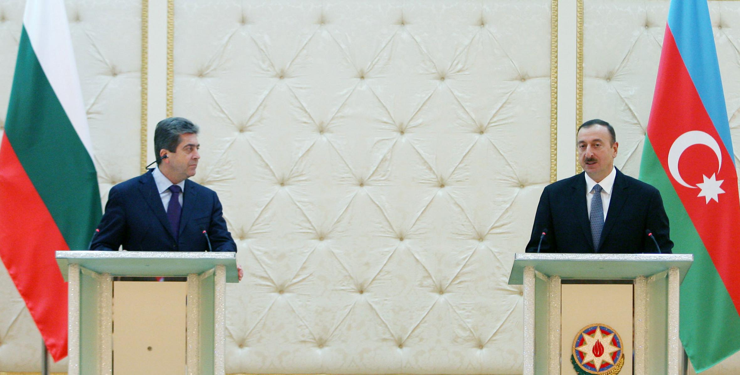 Presidents of Azerbaijan and Bulgaria made statements for the press