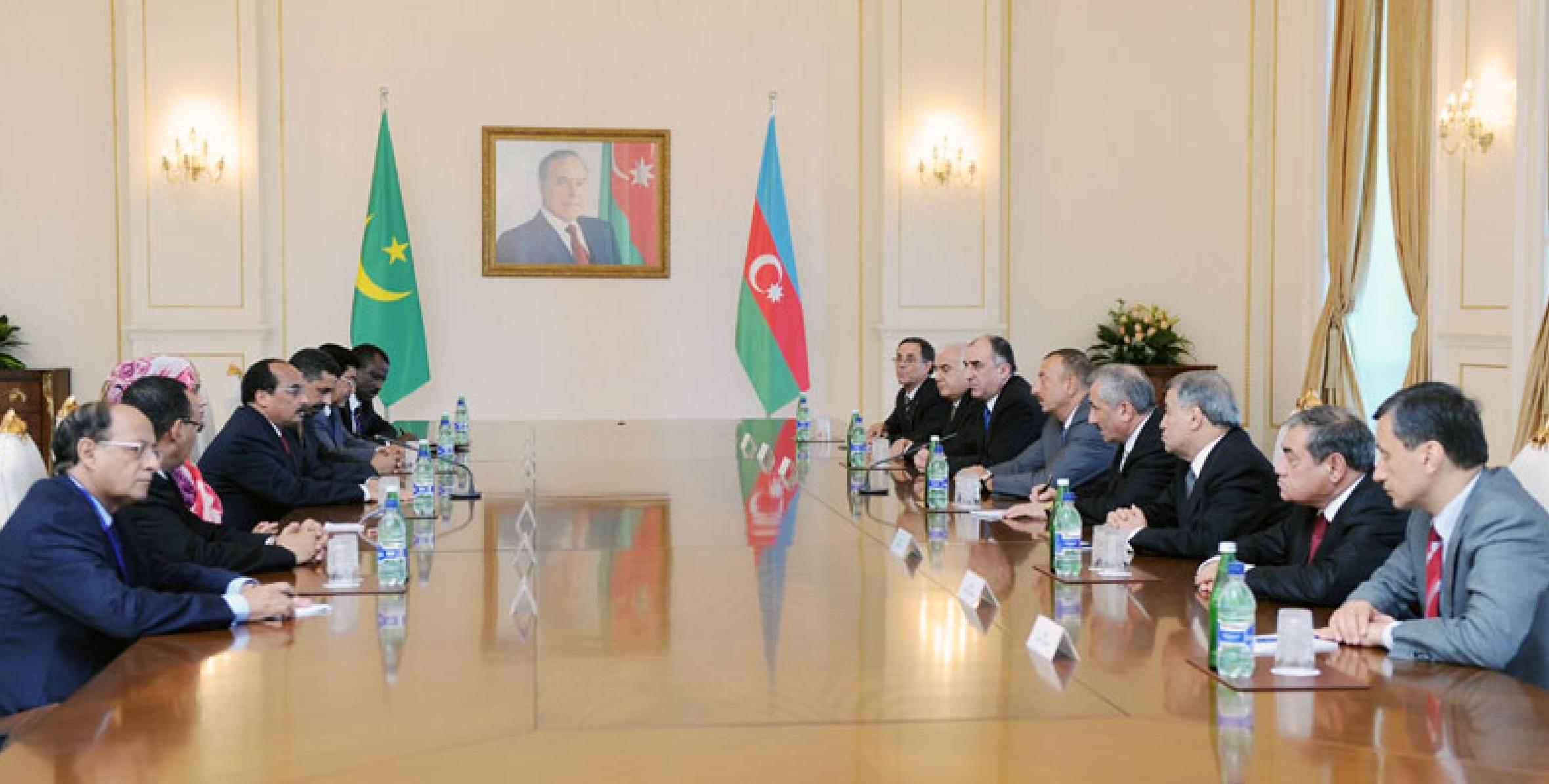 Состоялись переговоры Президента Азербайджана и Мавритании в расширенном составе