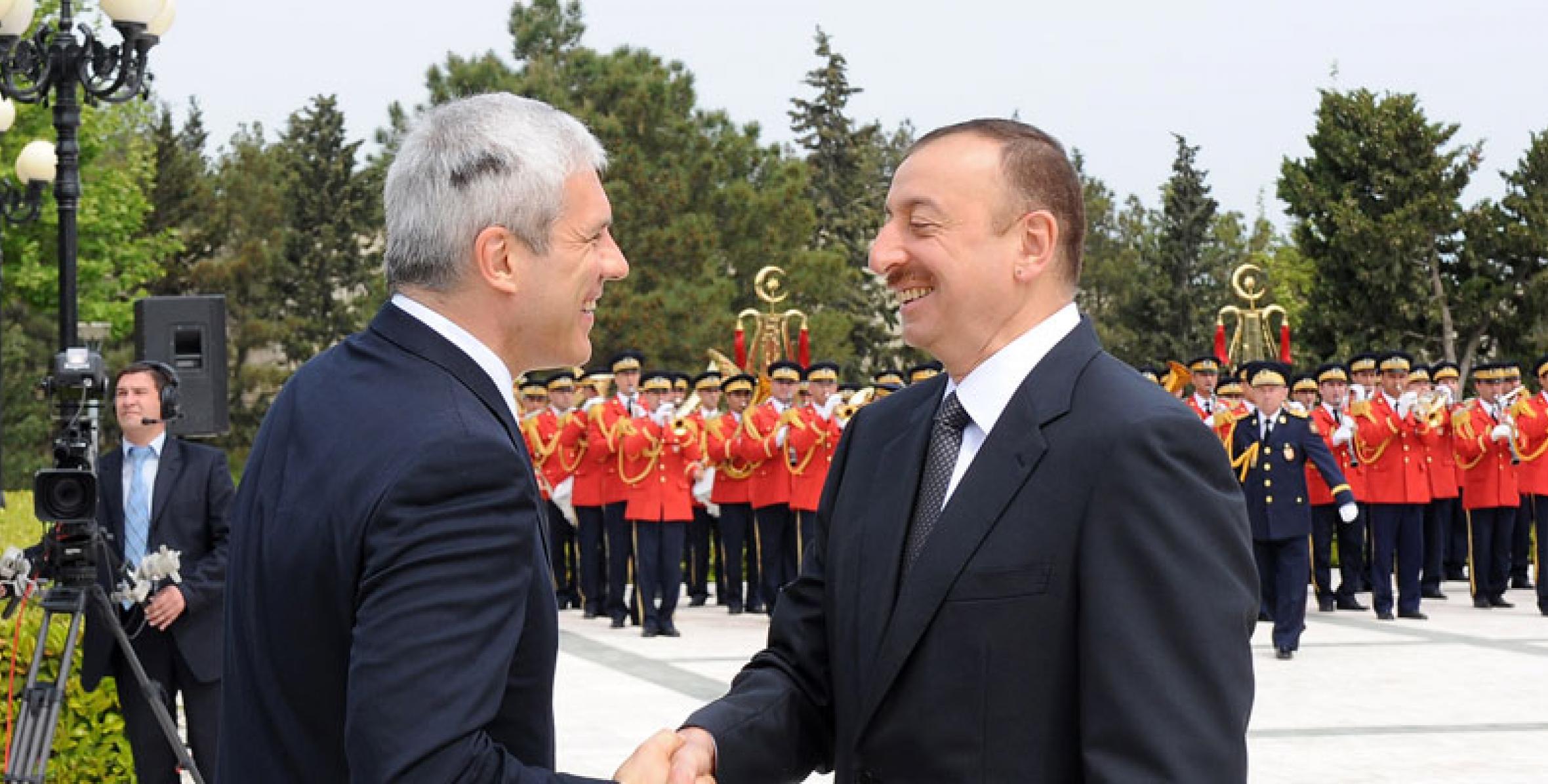 An official welcoming ceremony was held for Serbian President Boris Tadic