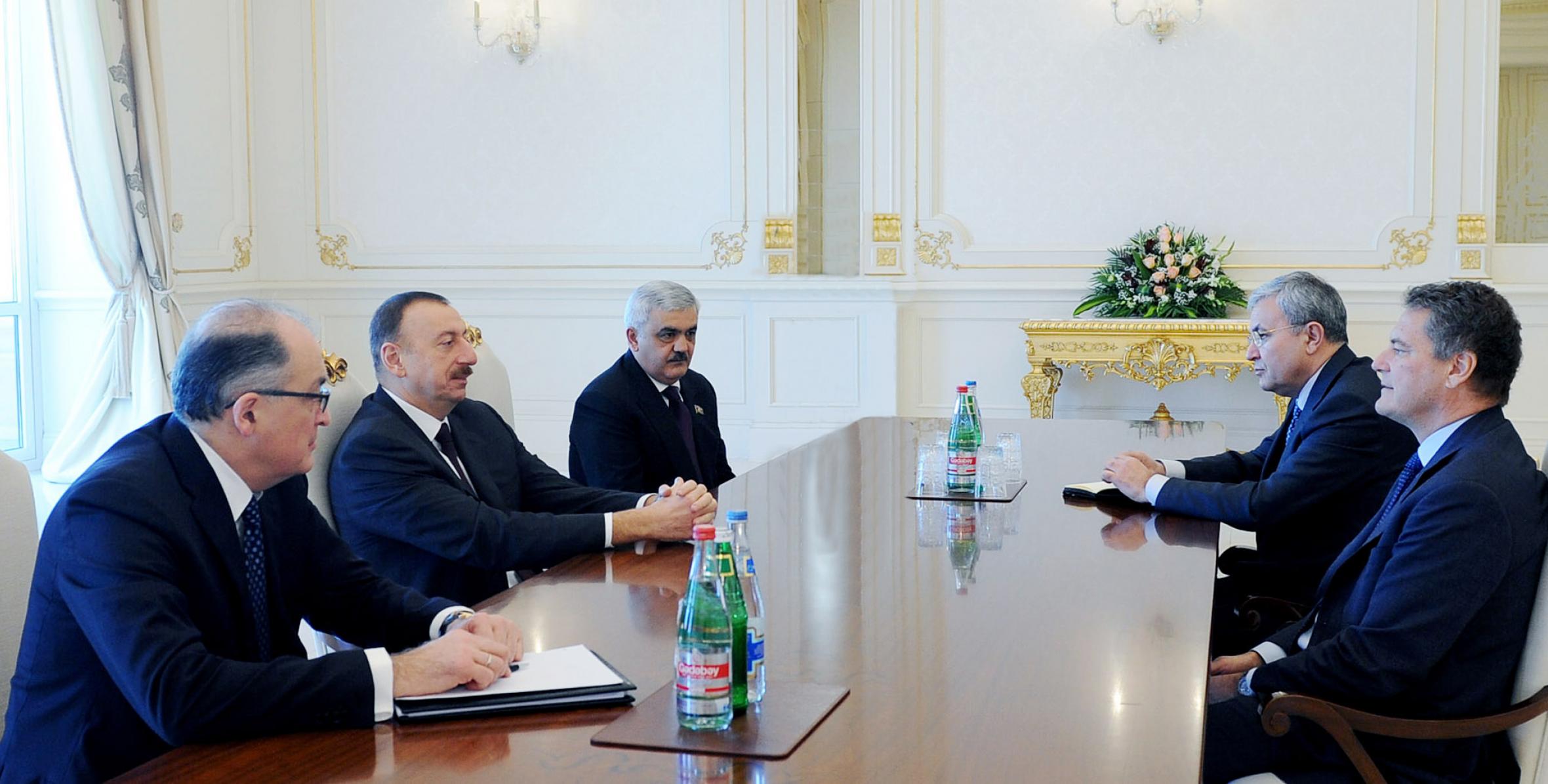 Ilham Aliyev received Chairman of bp Carl-Henric Svanberg