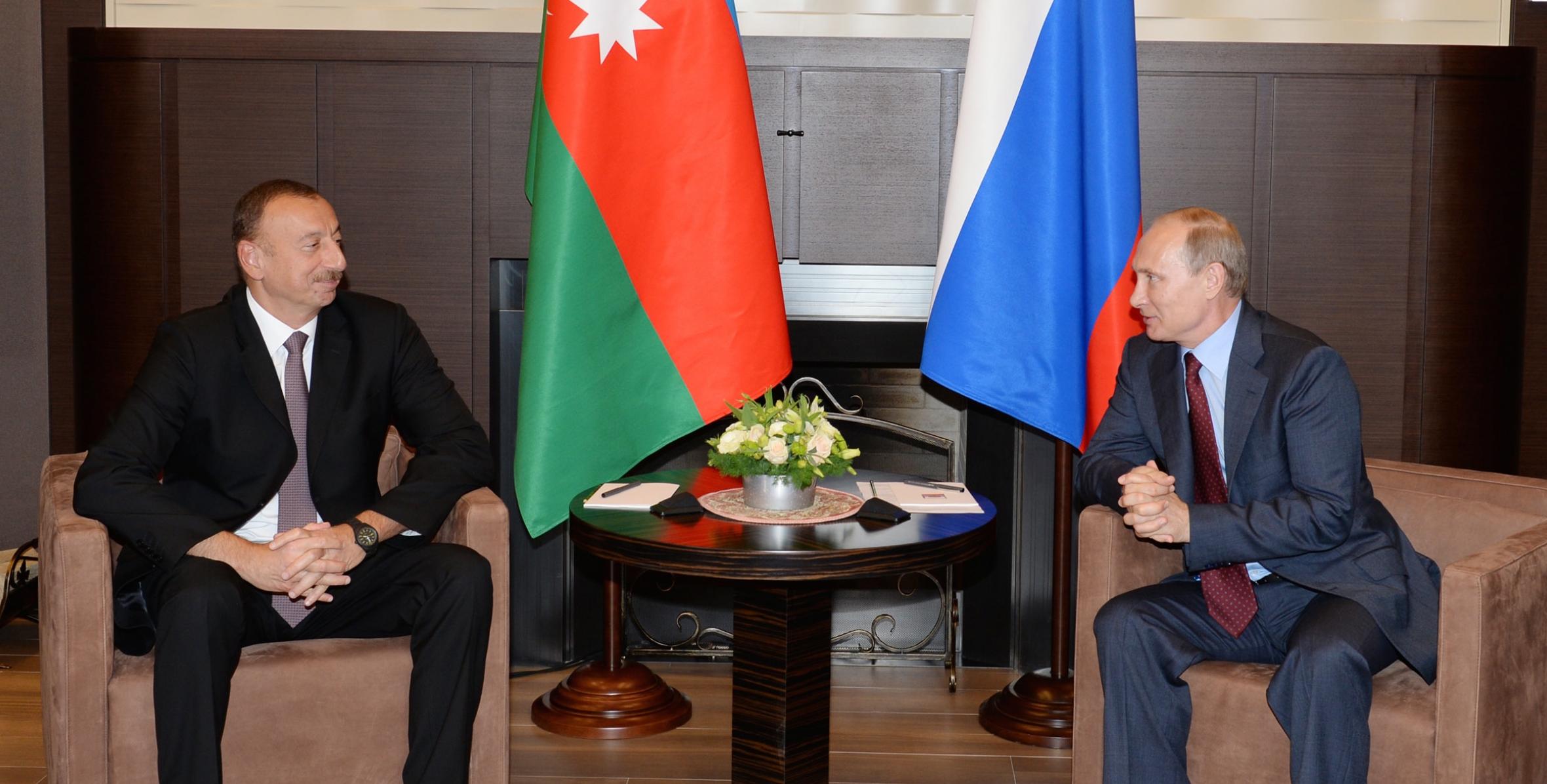 Ilham Aliyev met with Russian President Vladimir Putin in Sochi