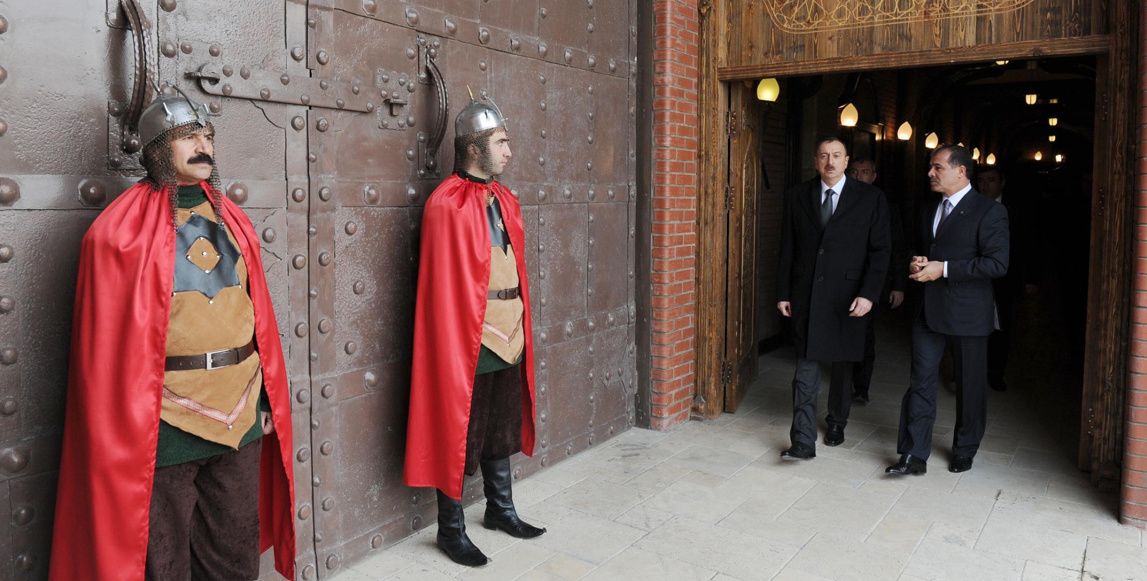 Ilham Aliyev reviewed the monumental complex Ganja Fortress Gates - the Museum of Archeology and Ethnography