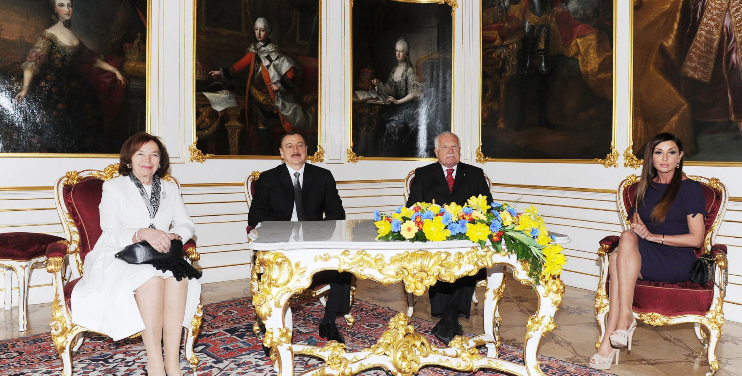 Ilham Aliyev and President of the Czech Republic Vaclav Klaus had a face-to-face meeting