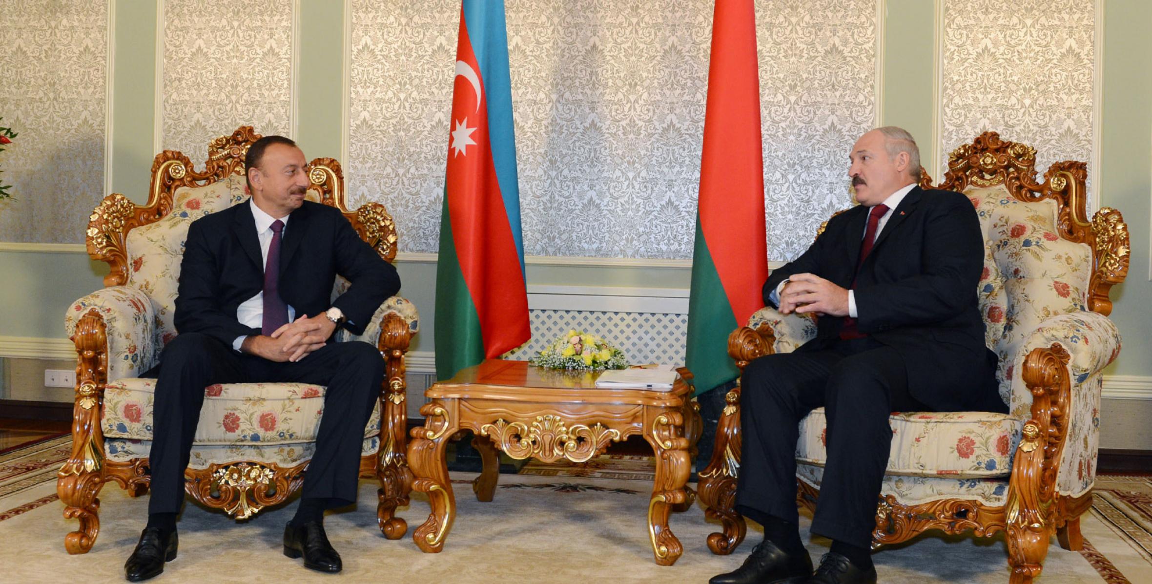 Ilham Aliyev and President of Belarus Alexander Lukashenko had a face-to-face meeting