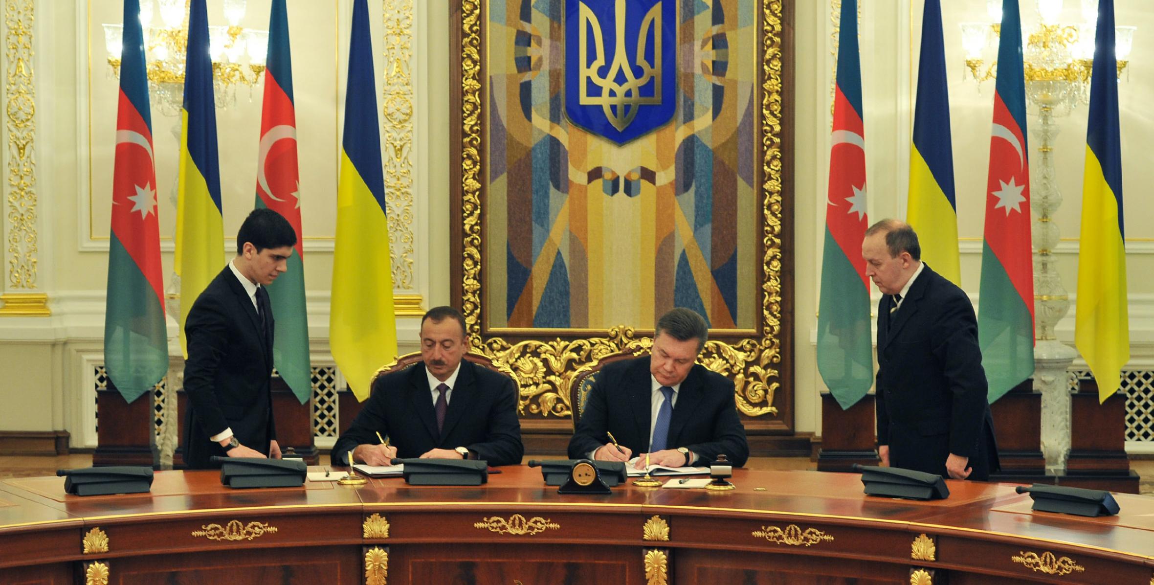 Состоялась церемония подписания азербайджано-украинских документов