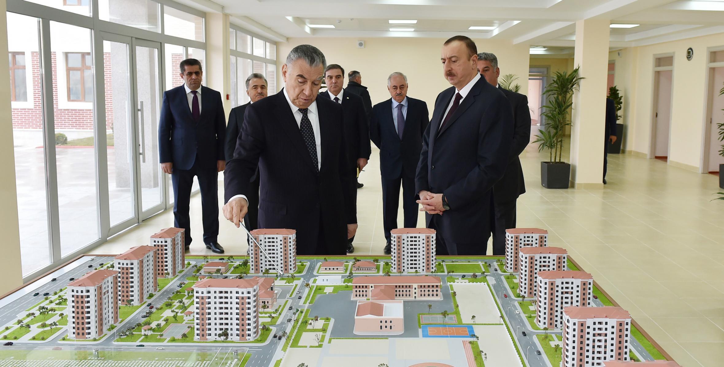 Visit of Ilham Aliyev to Mingachevir