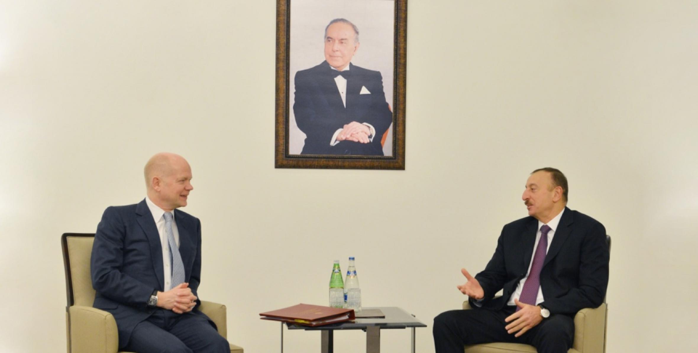 Ilham Aliyev received the Foreign Secretary of the United Kingdom of Great Britain and Northern Ireland William Hague