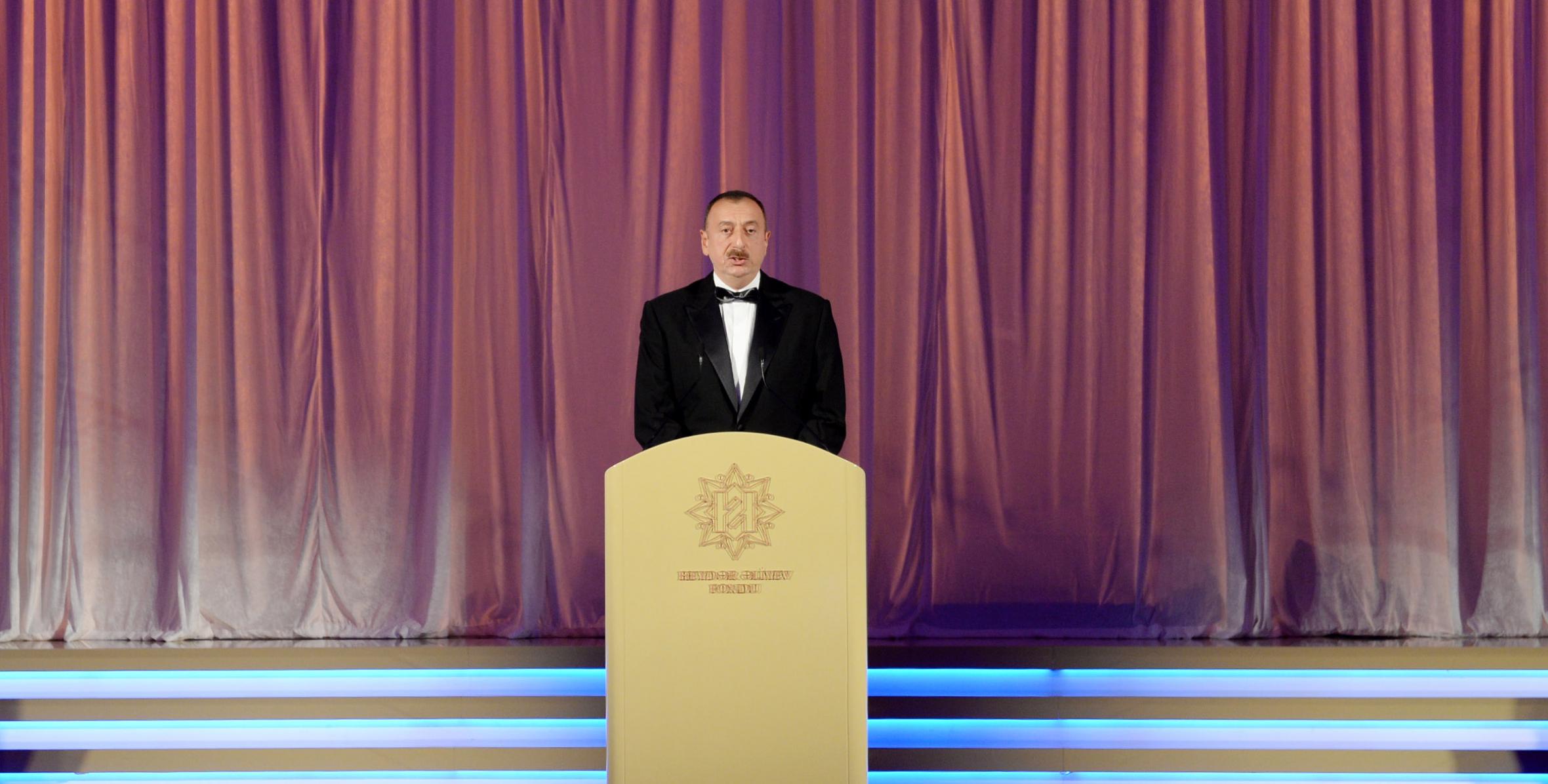Речь Ильхама Алиева на церемонии, посвященной 91-й годовщине со дня рождения общенационального лидера Гейдара Алиева и 10-летию создания Фонда Гейдара Алиева