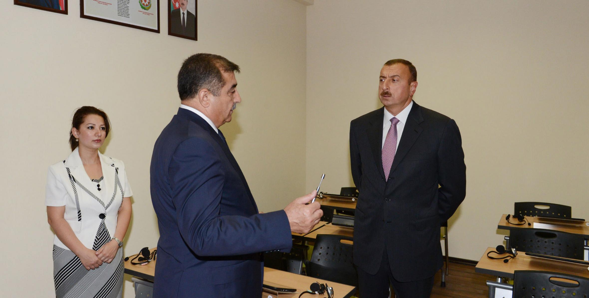 Ilham Aliyev attended the opening of secondary school No 327 built in the Bulbula settlement of Baku