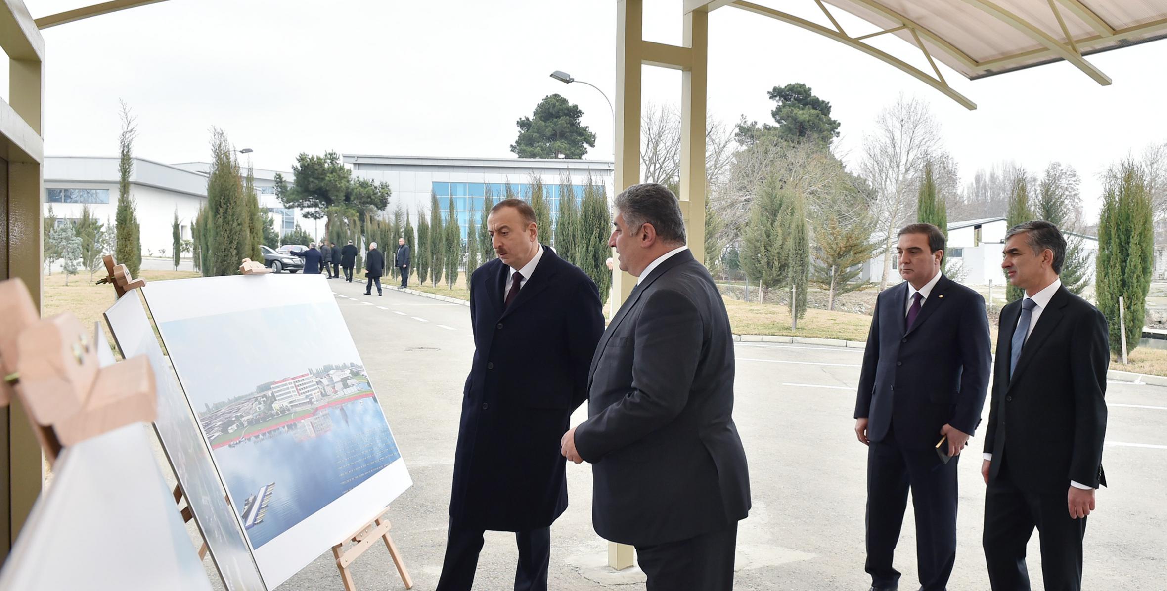 Ильхам Алиев побывал в Мингячевирском олимпийском учебно-спортивном центре «Кюр»