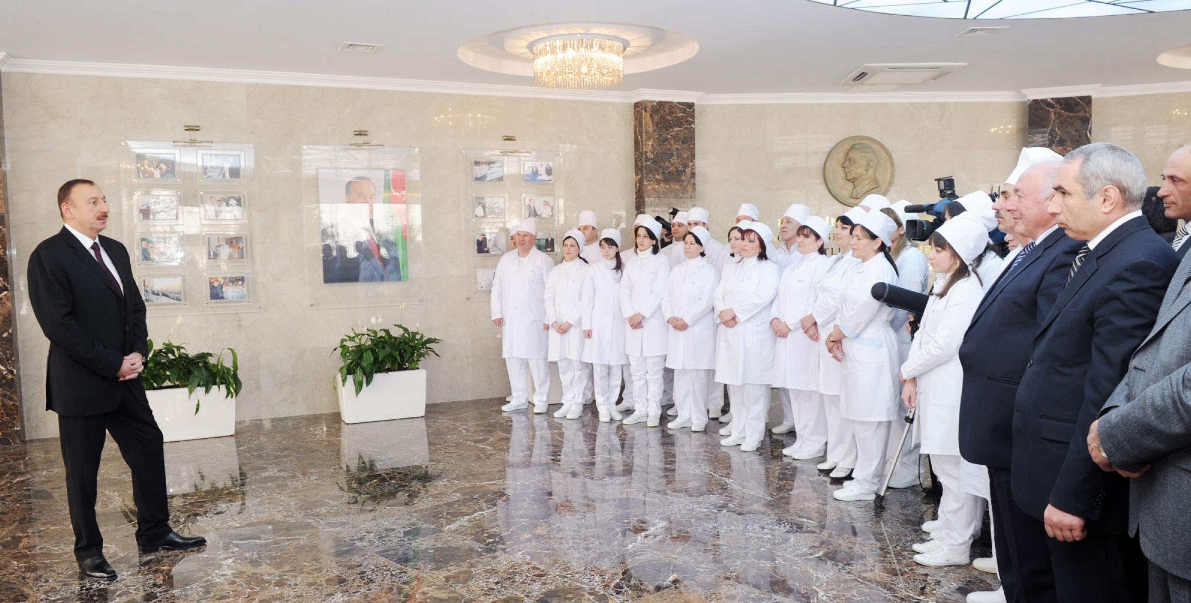 Speech by Ilham Aliyev at the opening of the Central Hospital in Gusar District