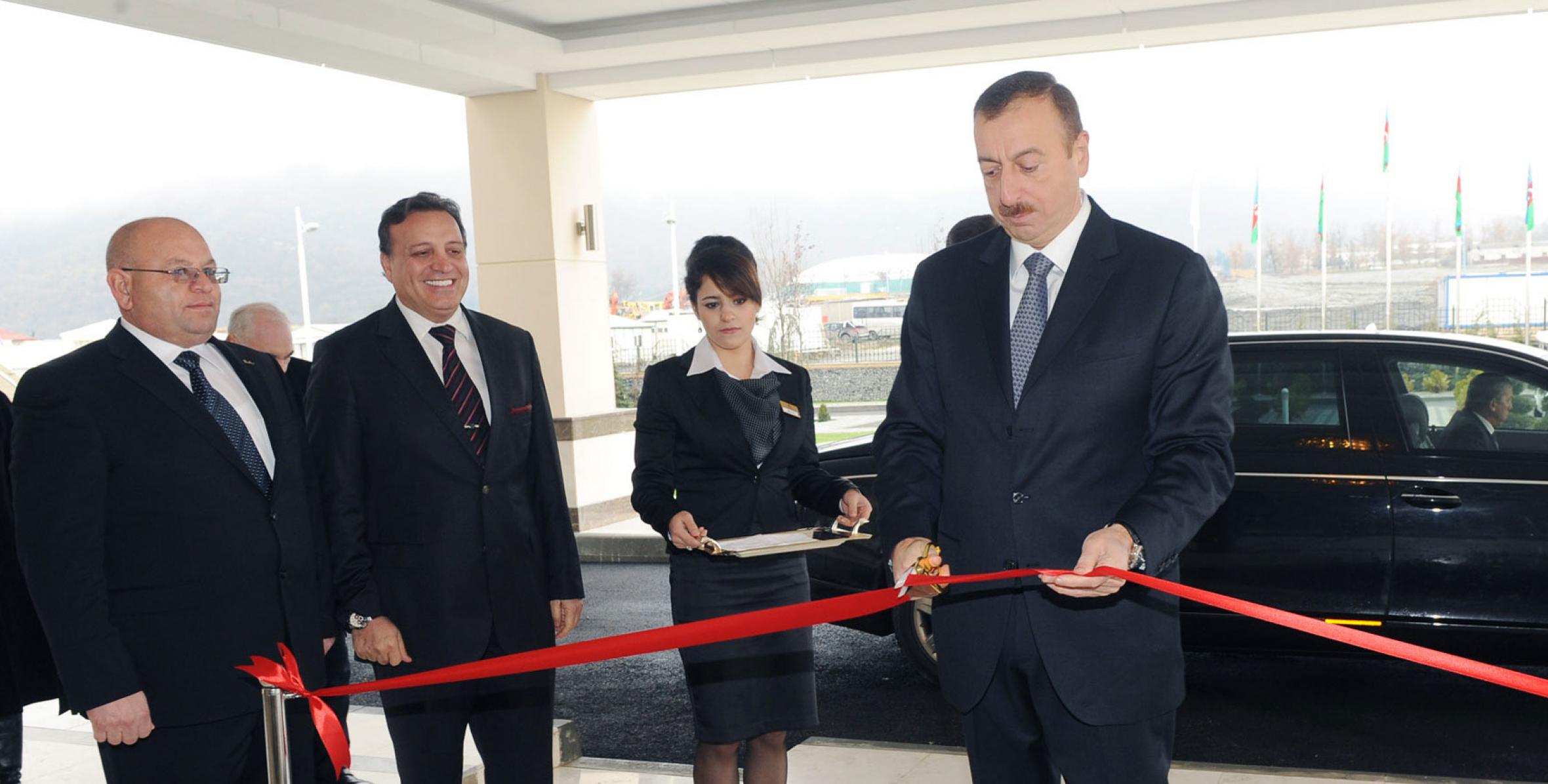Ilham Aliyev attended the opening of the Qafqaz Sport hotel in Gabala