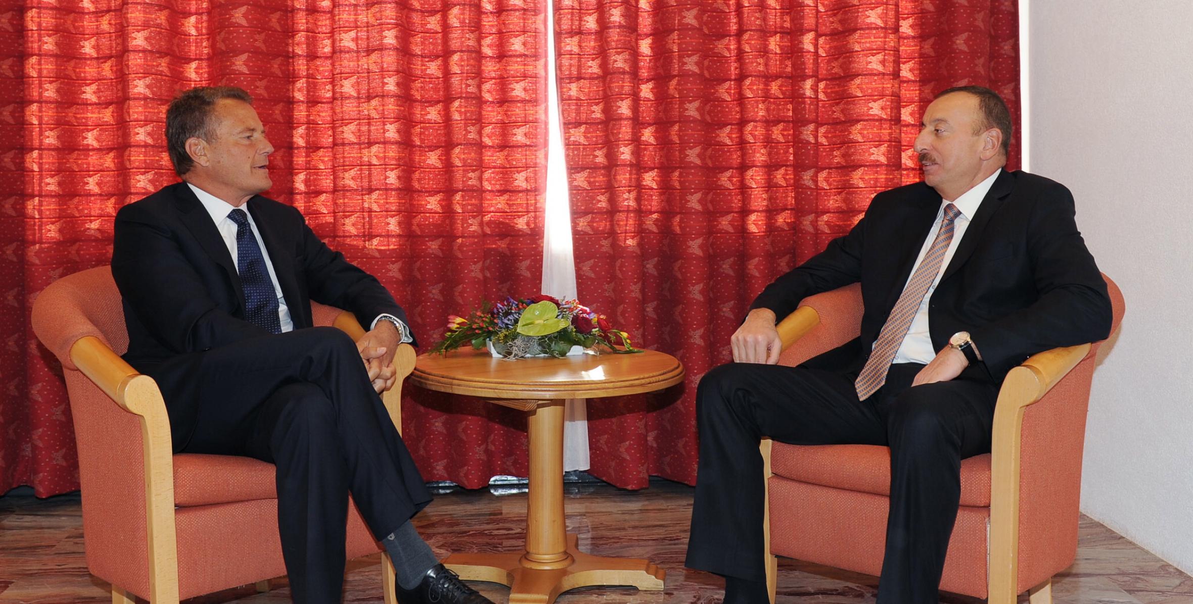 Ilham Aliyev met with bp Chairman Carl-Henric Svanberg