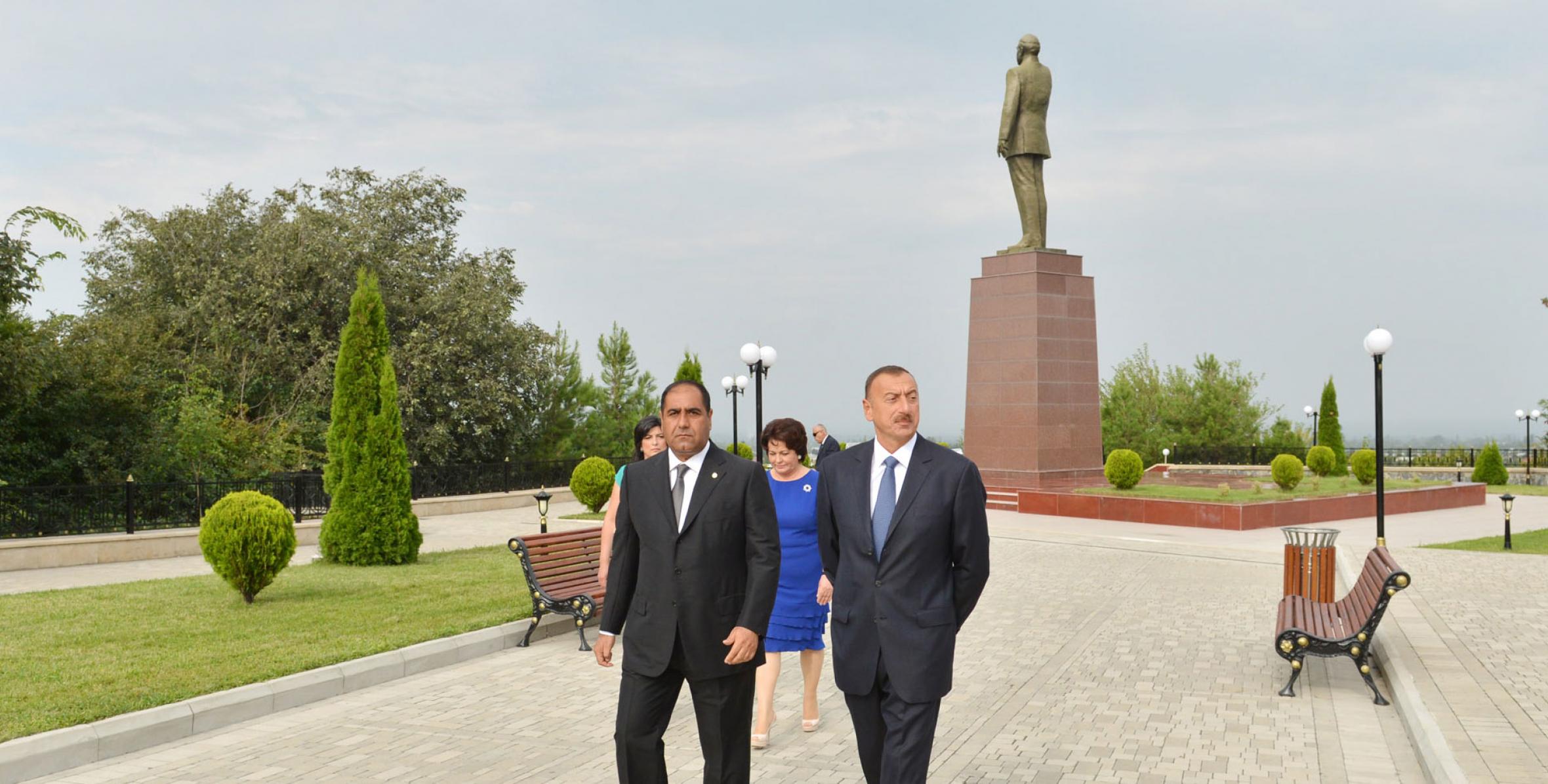 Ilham Aliyev arrived in Balakan District