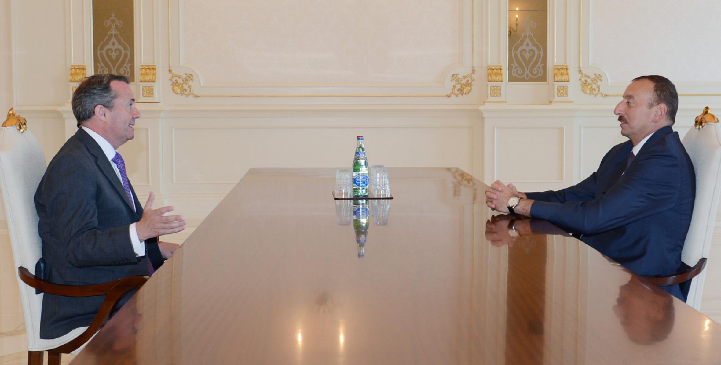 Ilham Aliyev received a member of the House of Commons of the British Parliament and former Secretary of State for Defense