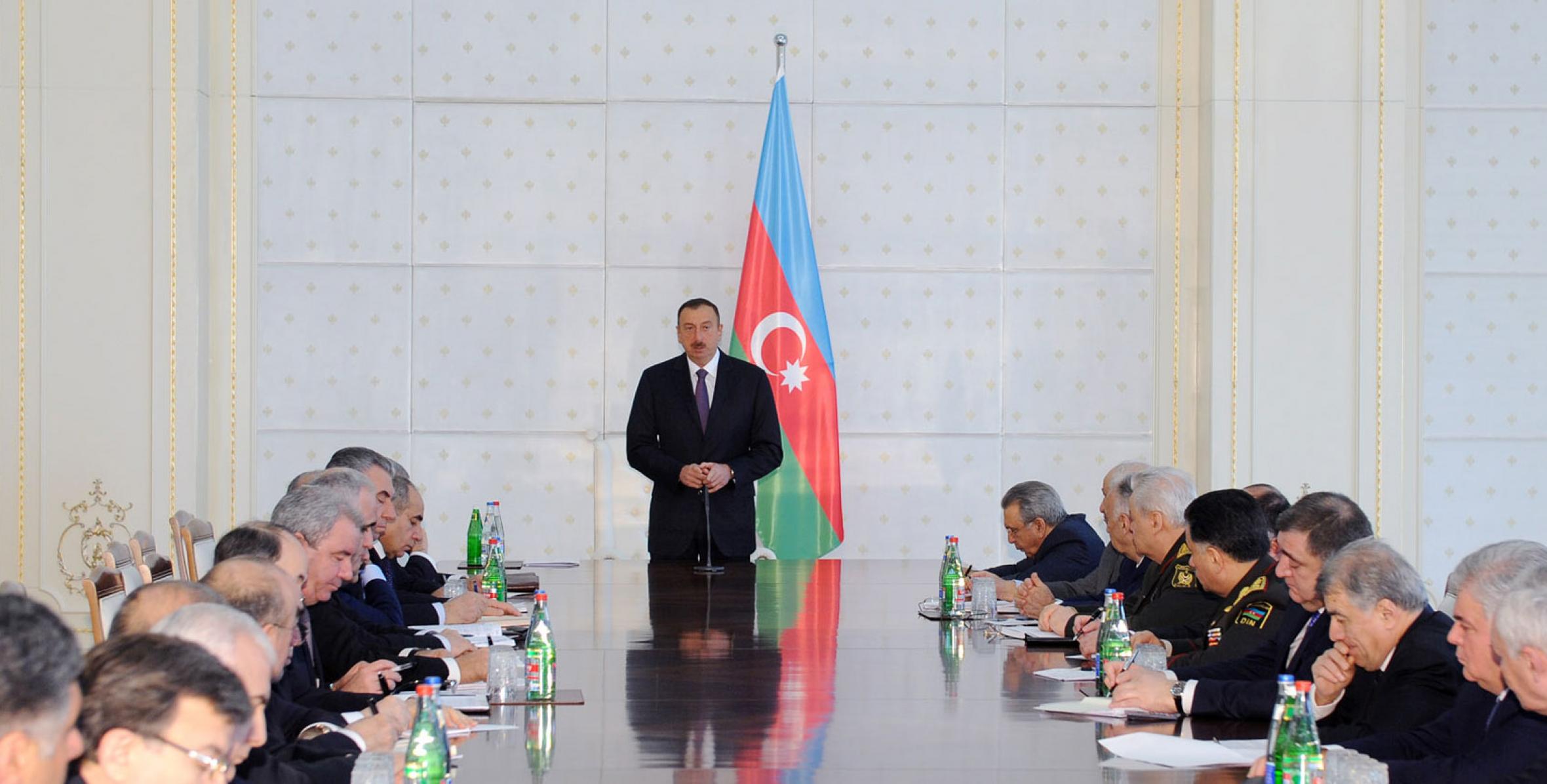 Opening speech by Ilham Aliyev at the meeting of the Cabinet of Ministers on the results of socioeconomic development in 2011