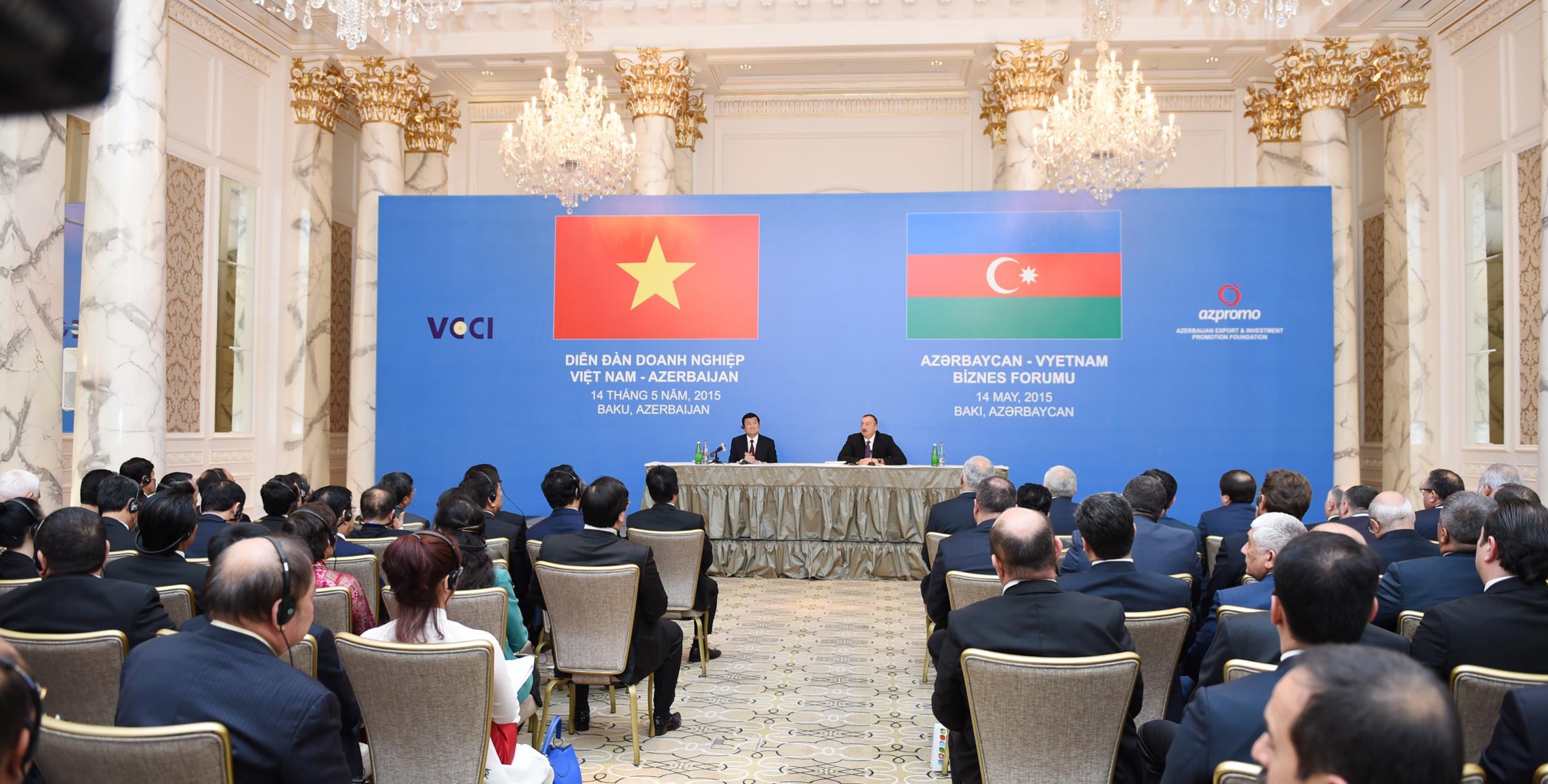Состоялся азербайджано-вьетнамский бизнес-форум