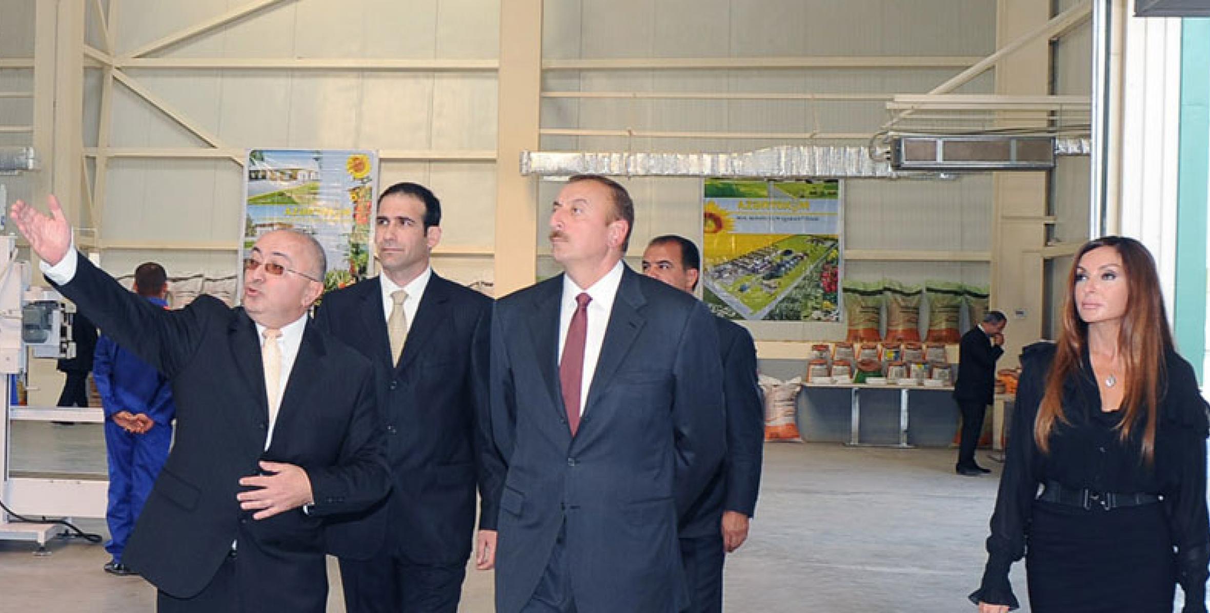 Visit of Ilham Aliyev to Yevlakh region