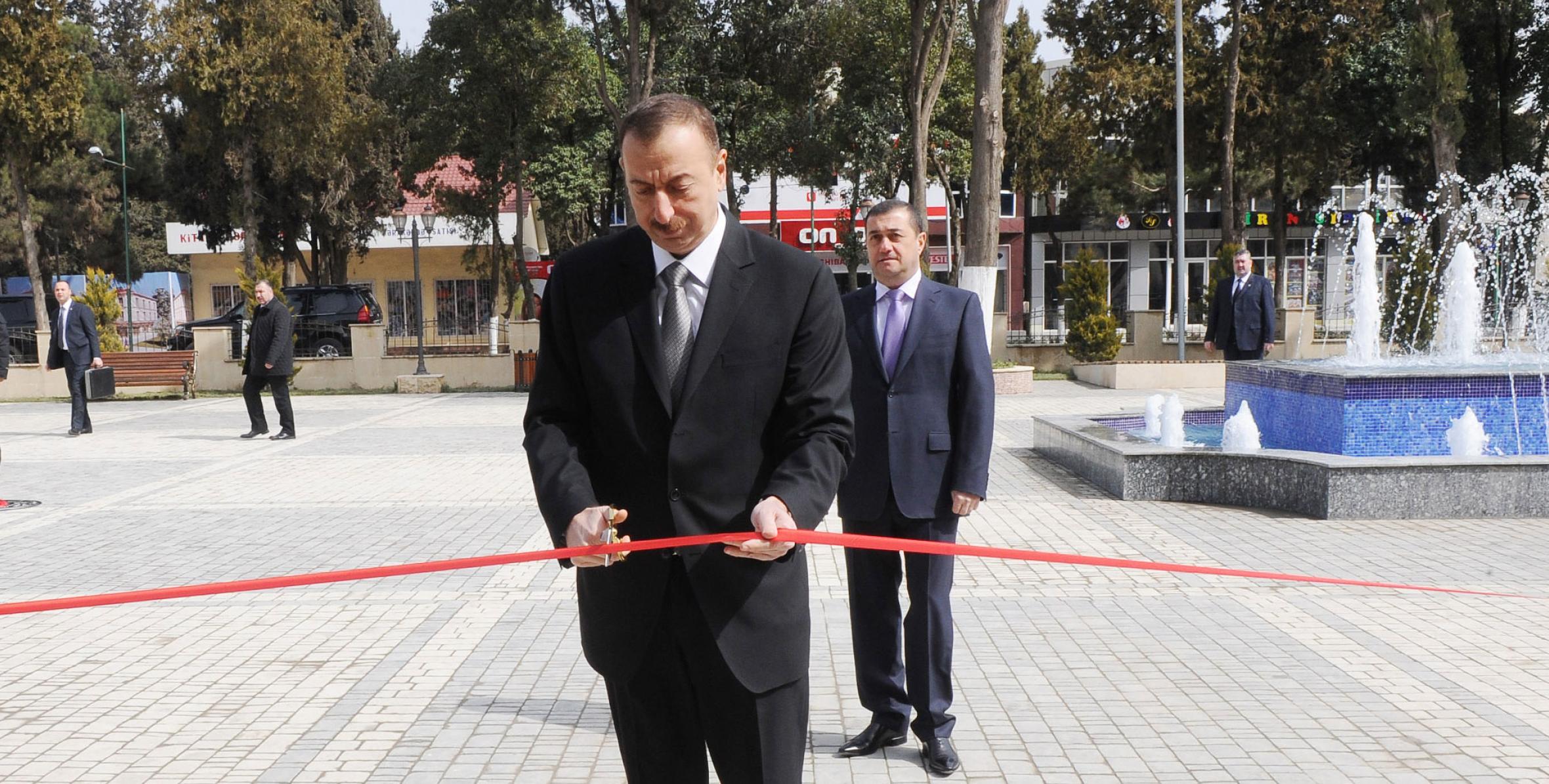 Ilham Aliyev attended the opening of a Youth Center in Masalli, met with young people of the region
