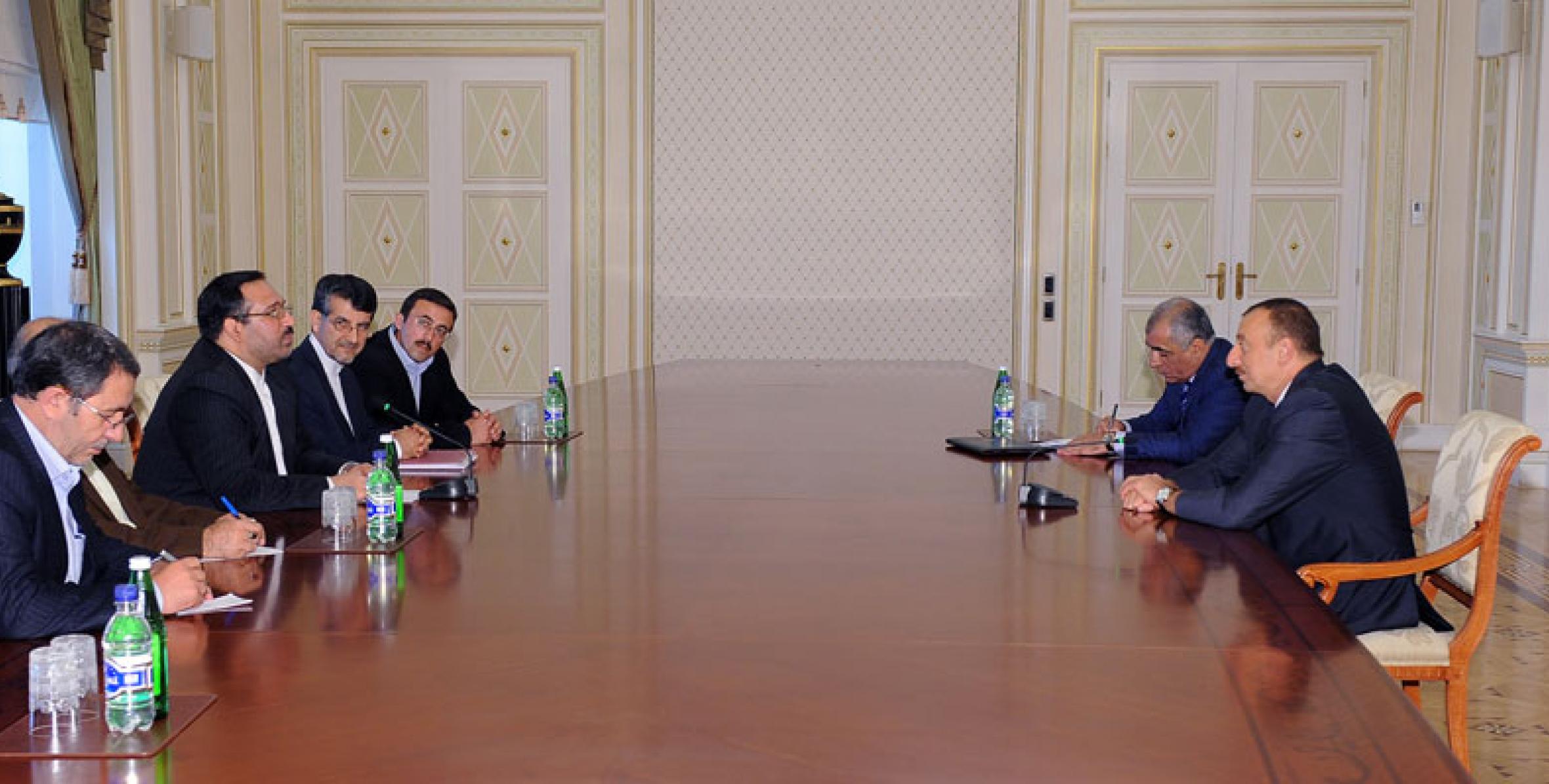 Ilham Aliyev received Economy and Finance Minister of Iran