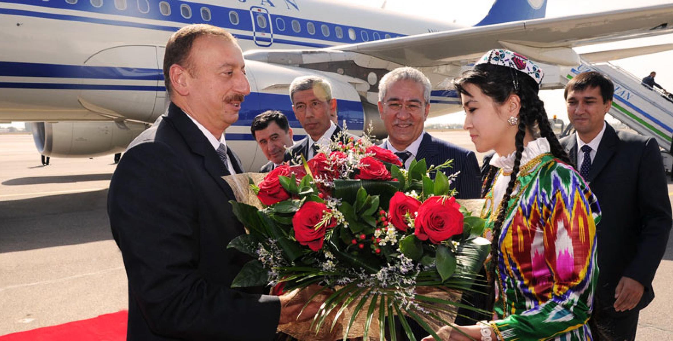 Ilham Aliyev left for an official visit to Uzbekistan