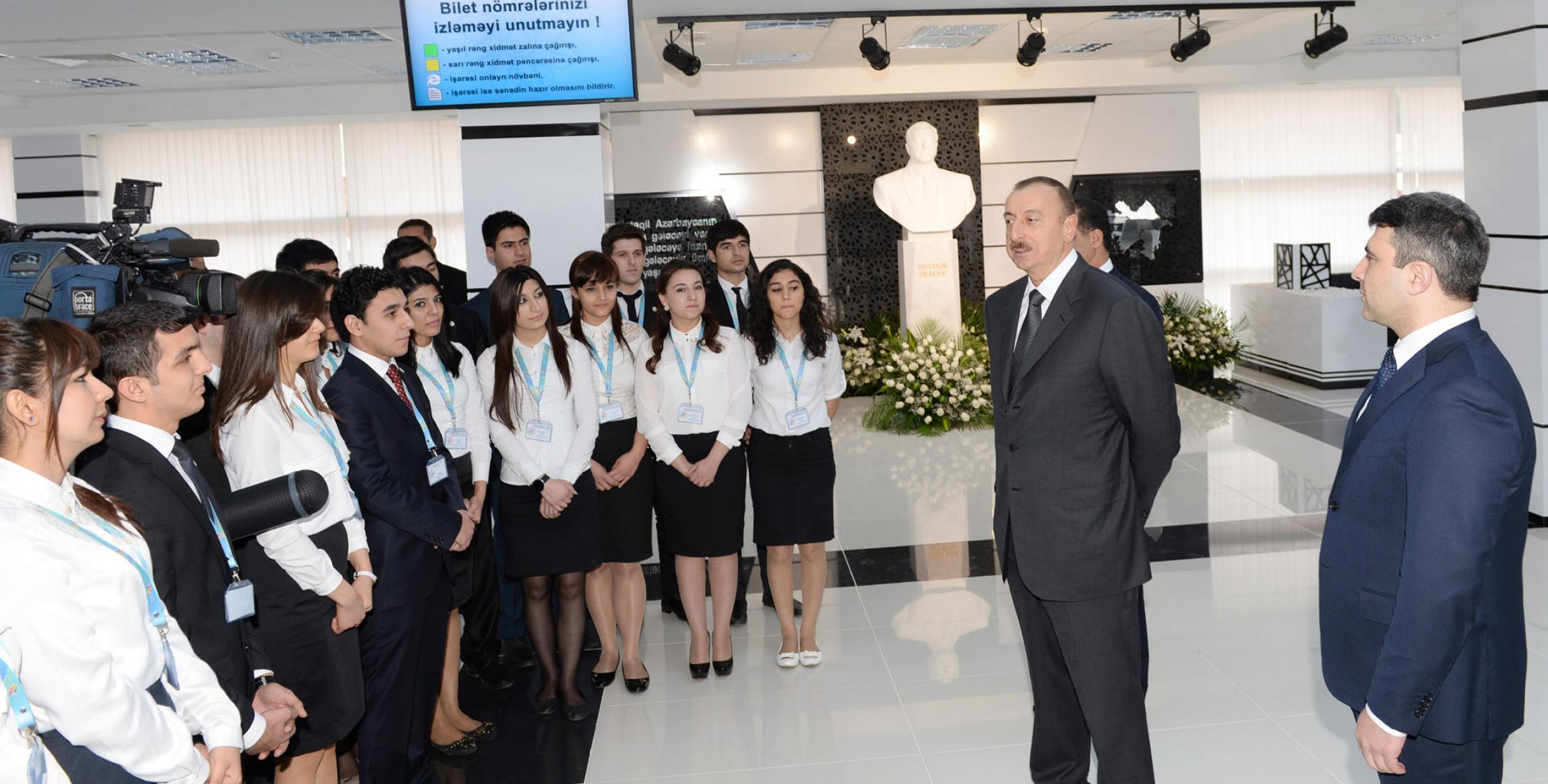 Речь Ильхама Алиева на открытии Гянджинского центра «ASAN xidmət» Государственного агентства по услугам гражданам и социальным инновациям