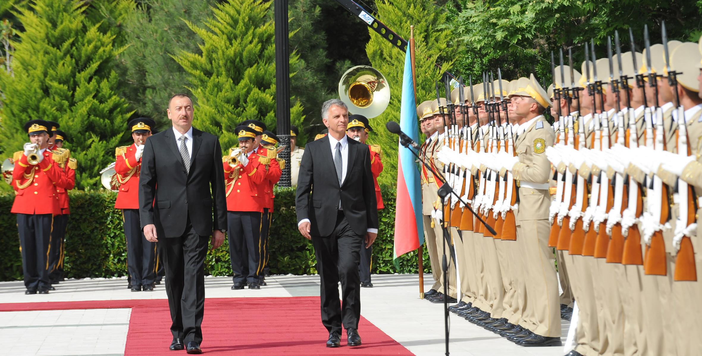 Official welcoming ceremony for President of the Swiss Confederation Didier Burkhalter was held