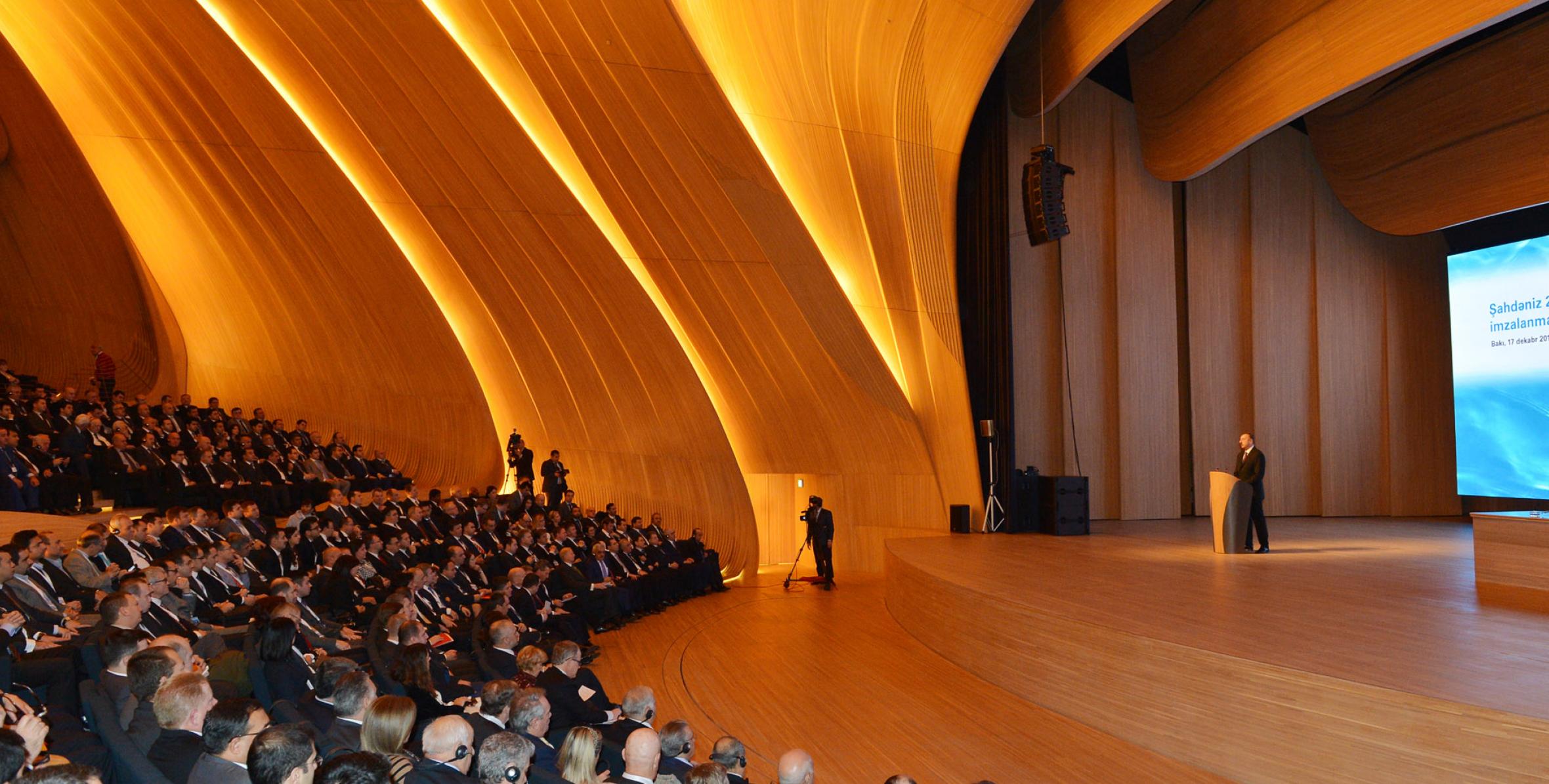 Ilham Aliyev attended the signing ceremony of the final investment decision on Shah Deniz-2