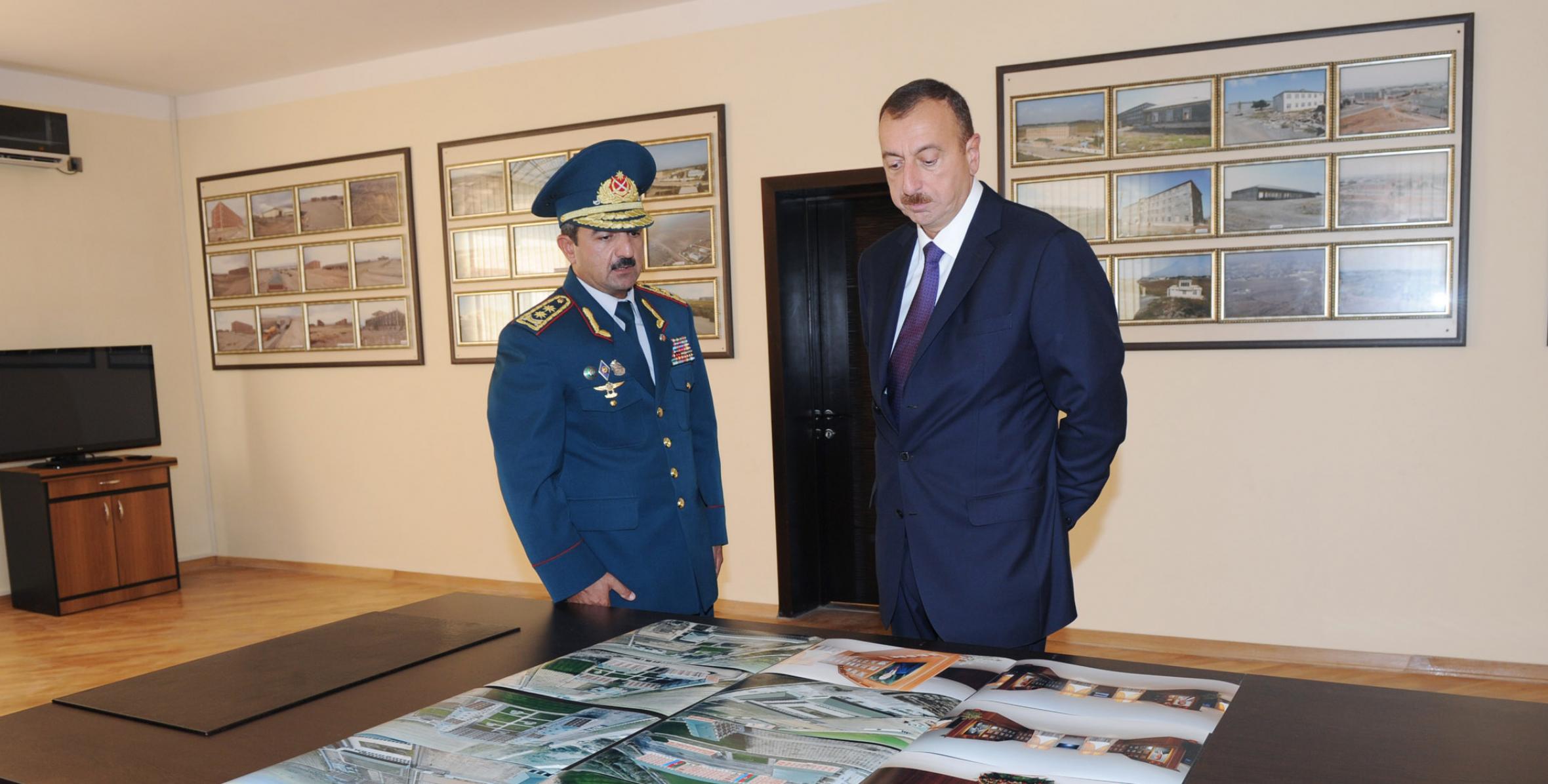 Ilham Aliyev attended the opening of a garrison and a new residential complex of an unspecified military unit of the State Border Service in Yevlakh