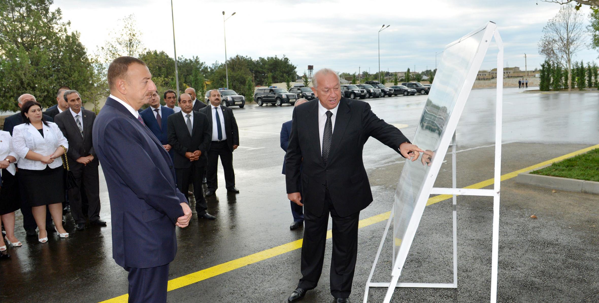 Ilham Aliyev attended the opening of the Yevlakh airport