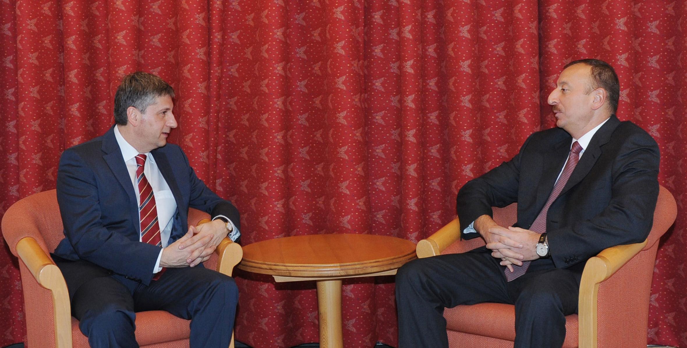 Ильхам Алиев встретился с министром европейских и международных дел Австрии Михаэлем Шпинделеггером