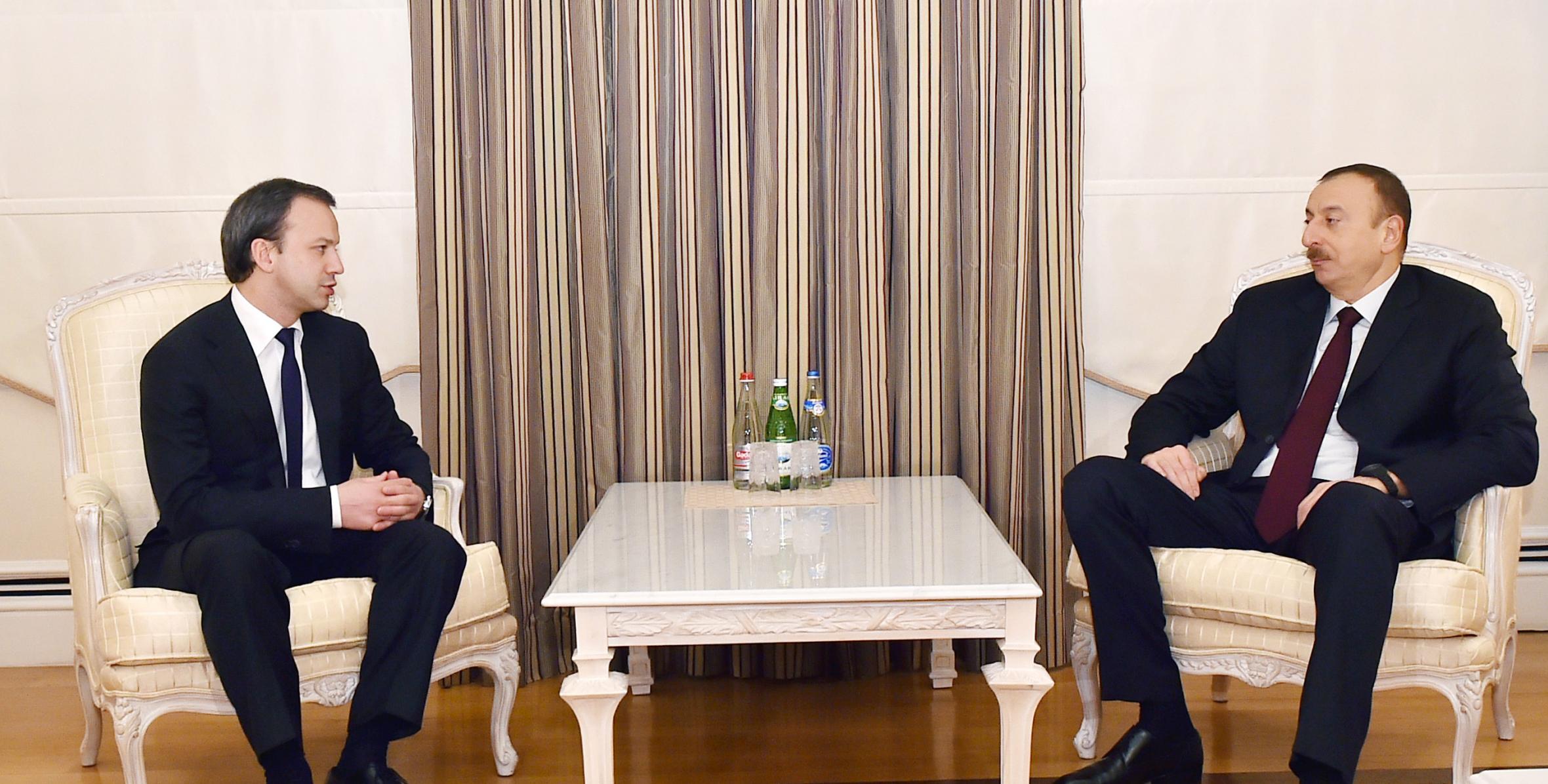 Ilham Aliyev received the Deputy Head of the Russian Government