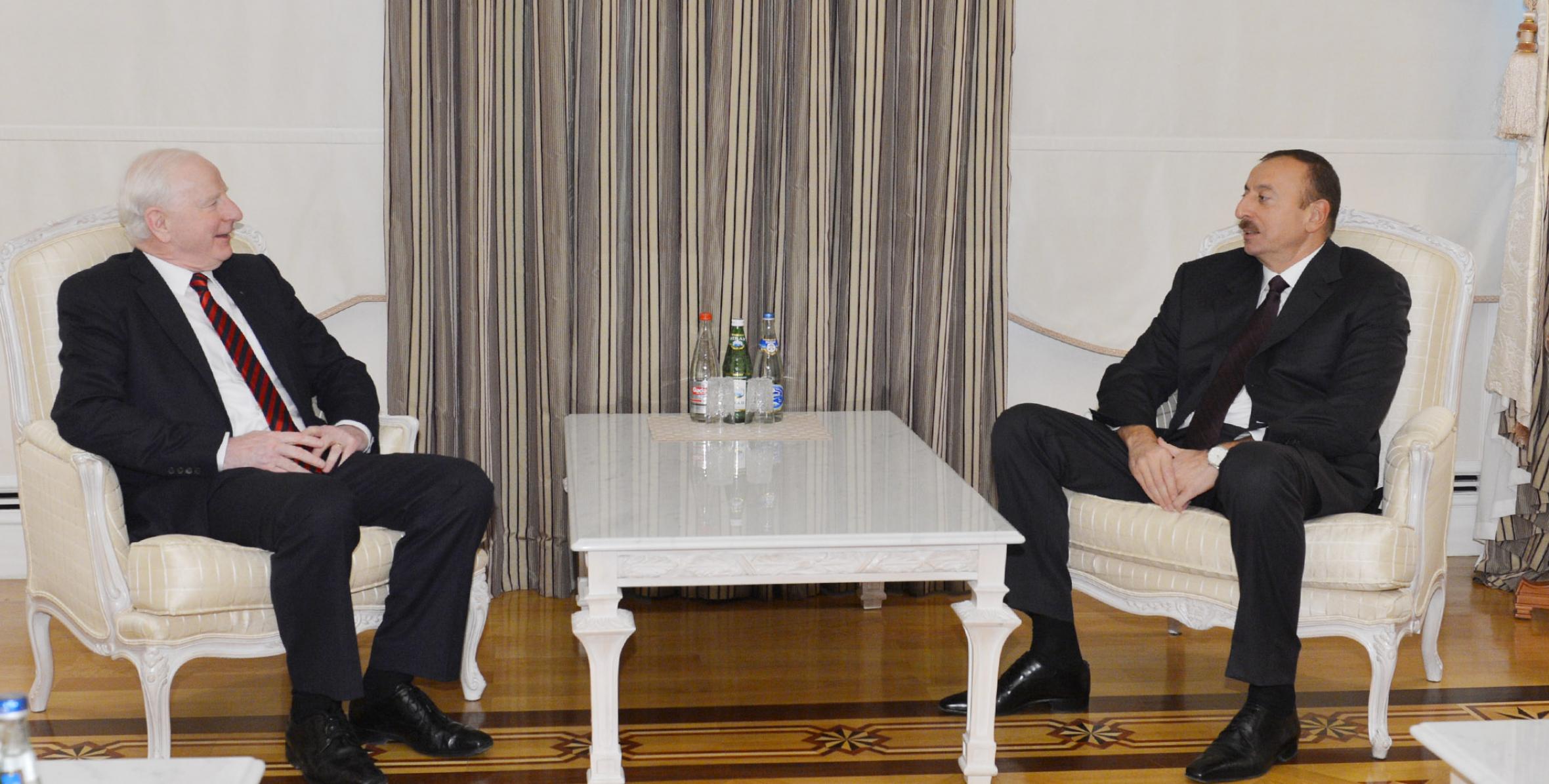 Ilham Aliyev received the President of the European Olympic Committee and a member of the executive committee of the European Olympic Committee